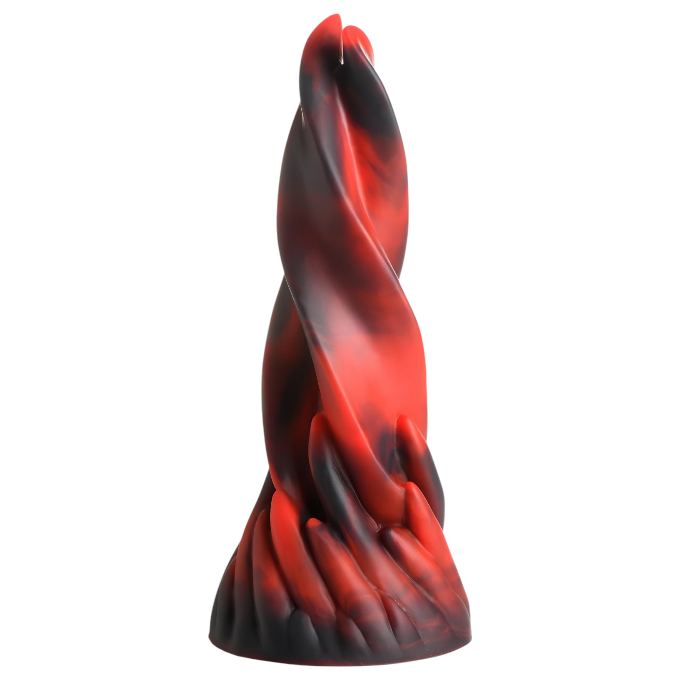 Creature Cocks Hell Kiss – csavart szilikon dildó – 19cm (piros)