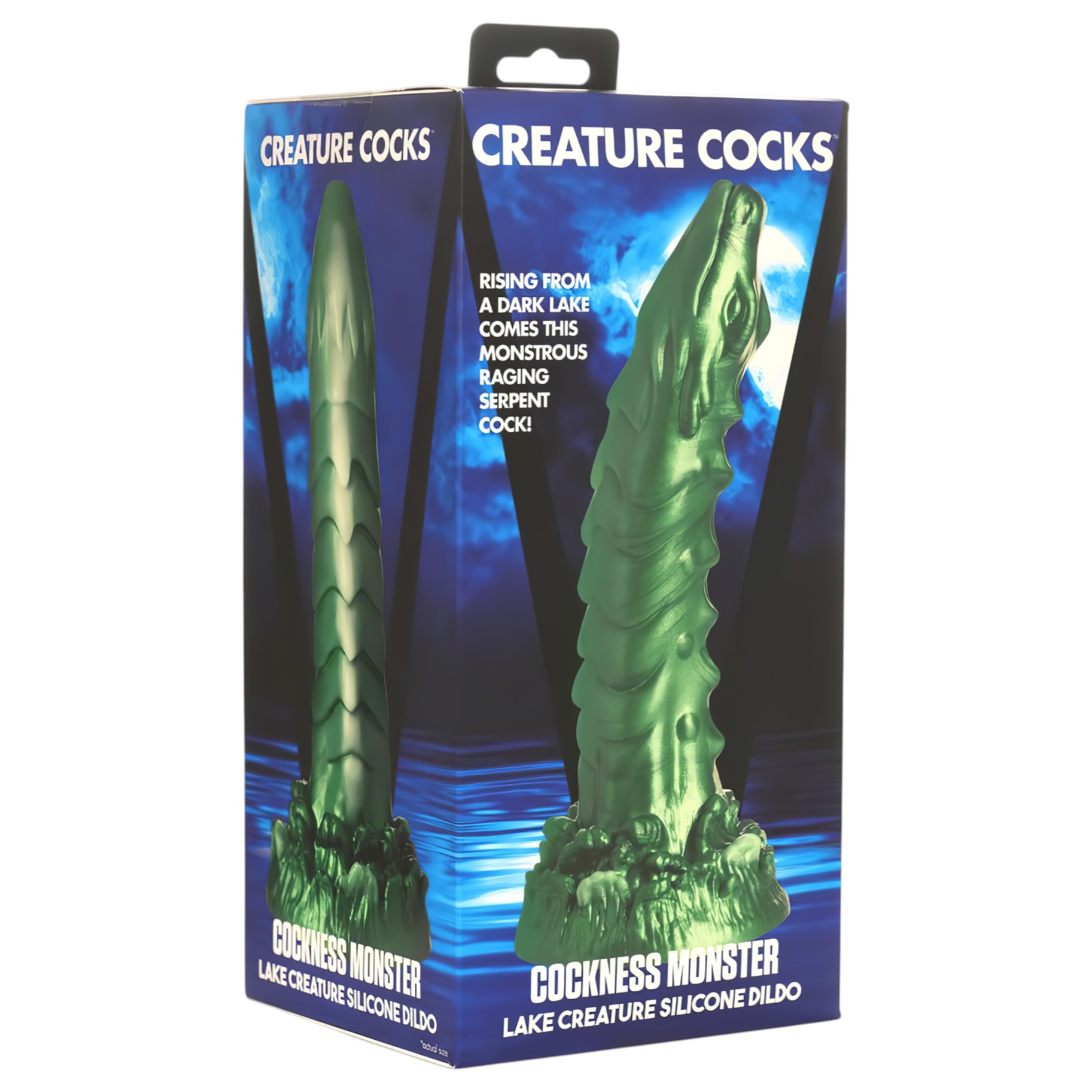 Creature Cocks Cockness Monster – szilikon dildó (zöld)