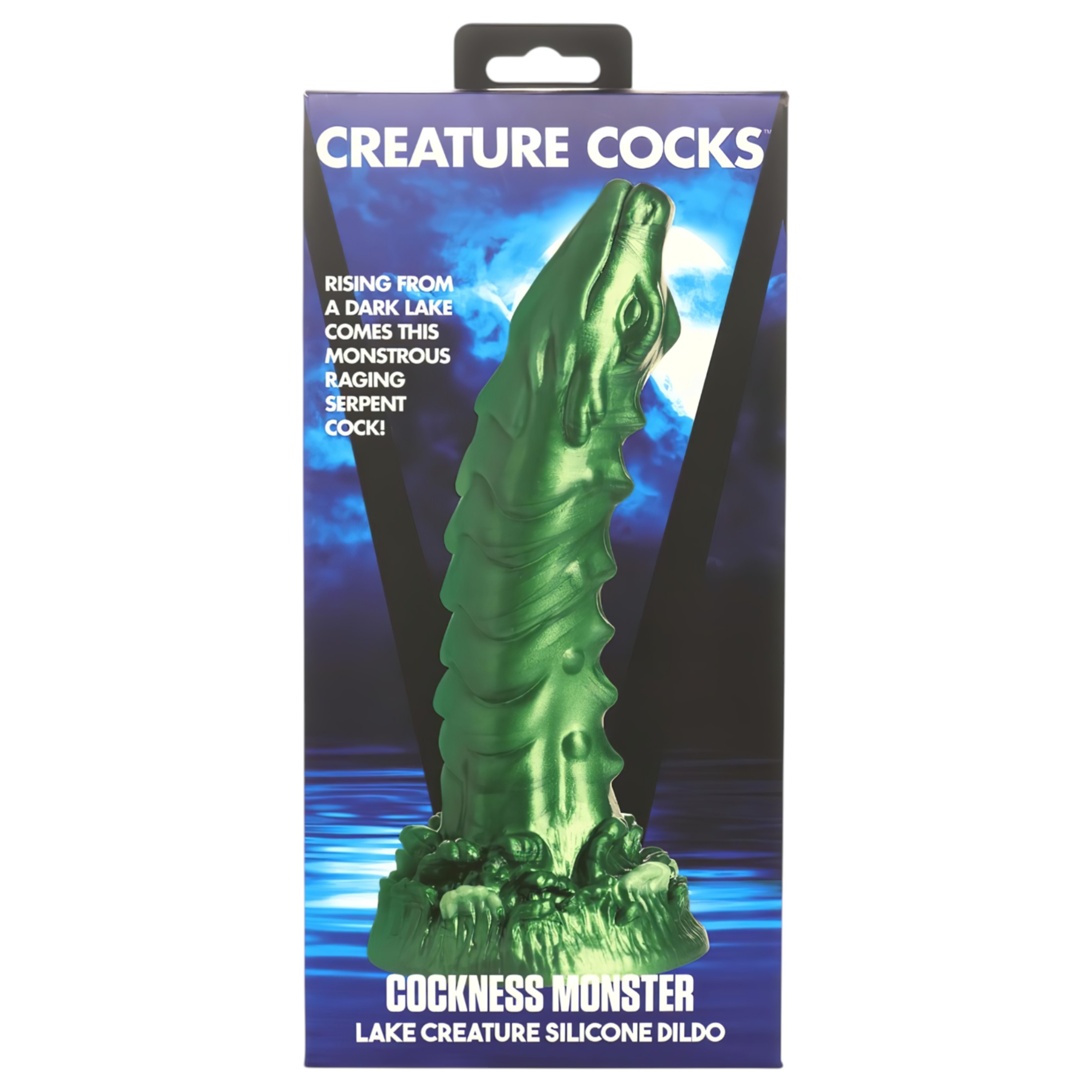 Creature Cocks Cockness Monster – szilikon dildó (zöld)