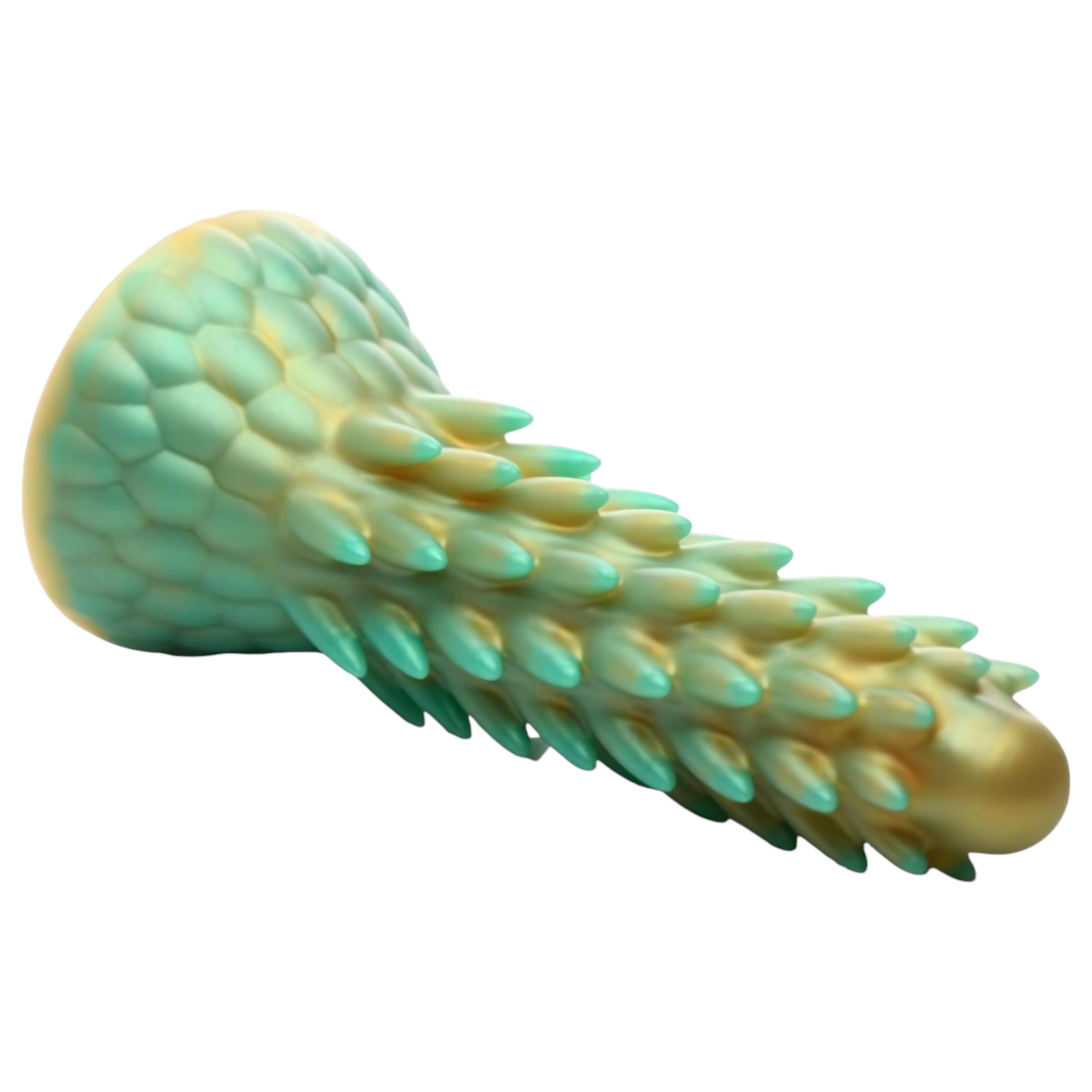Creature Cocks Stegosaurus – szilikon dildó – 20cm (zöld)