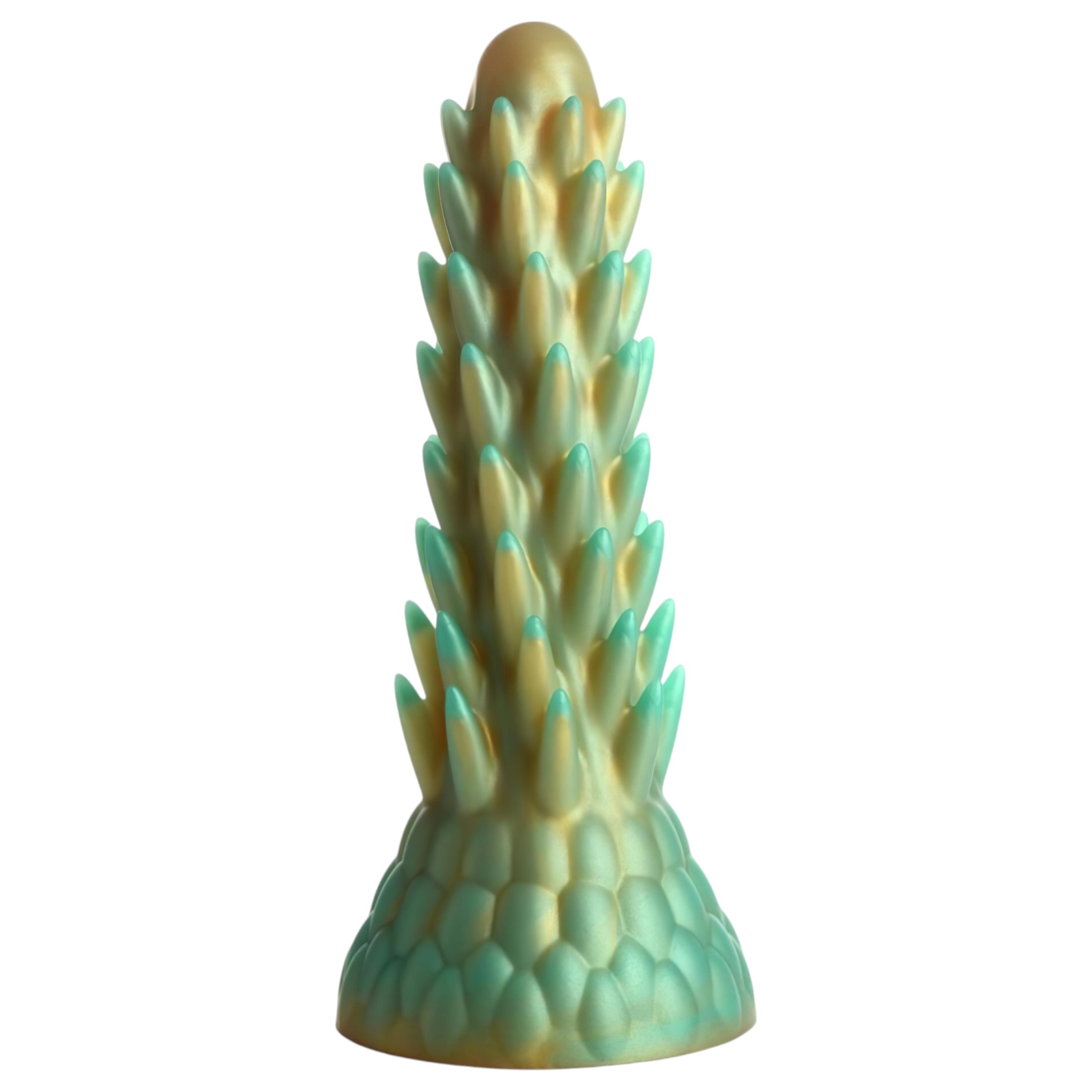 Creature Cocks Stegosaurus – szilikon dildó – 20cm (zöld)