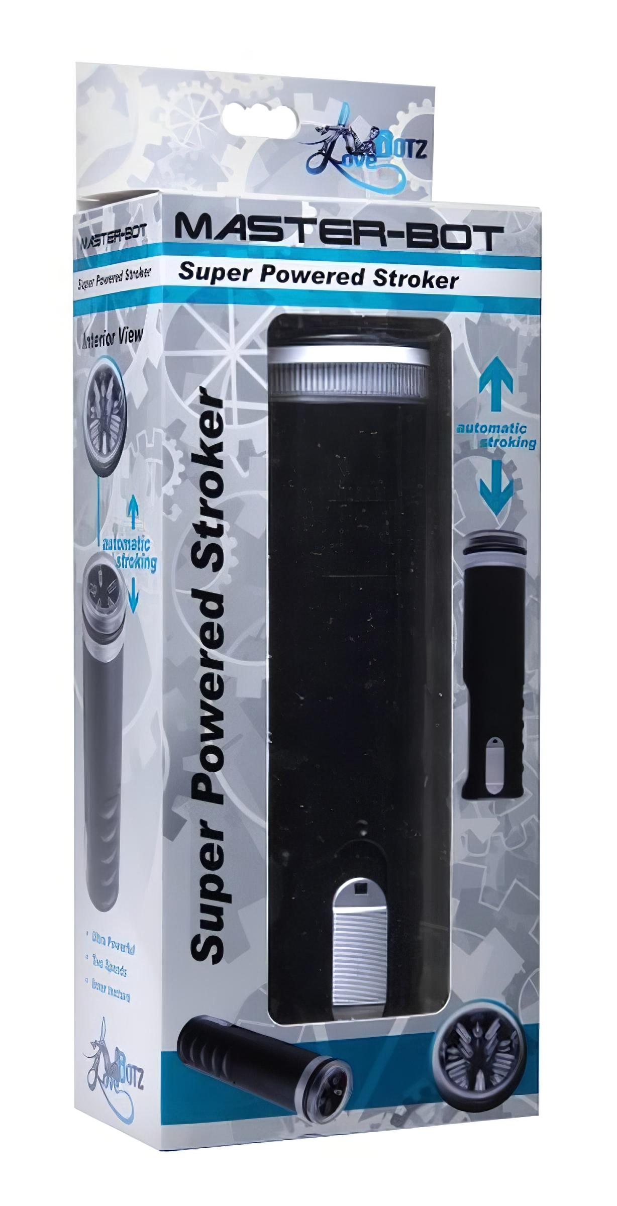 / Master-Bot – fel-le mozgó, puha tüskés száj maszturbátor (fekete)