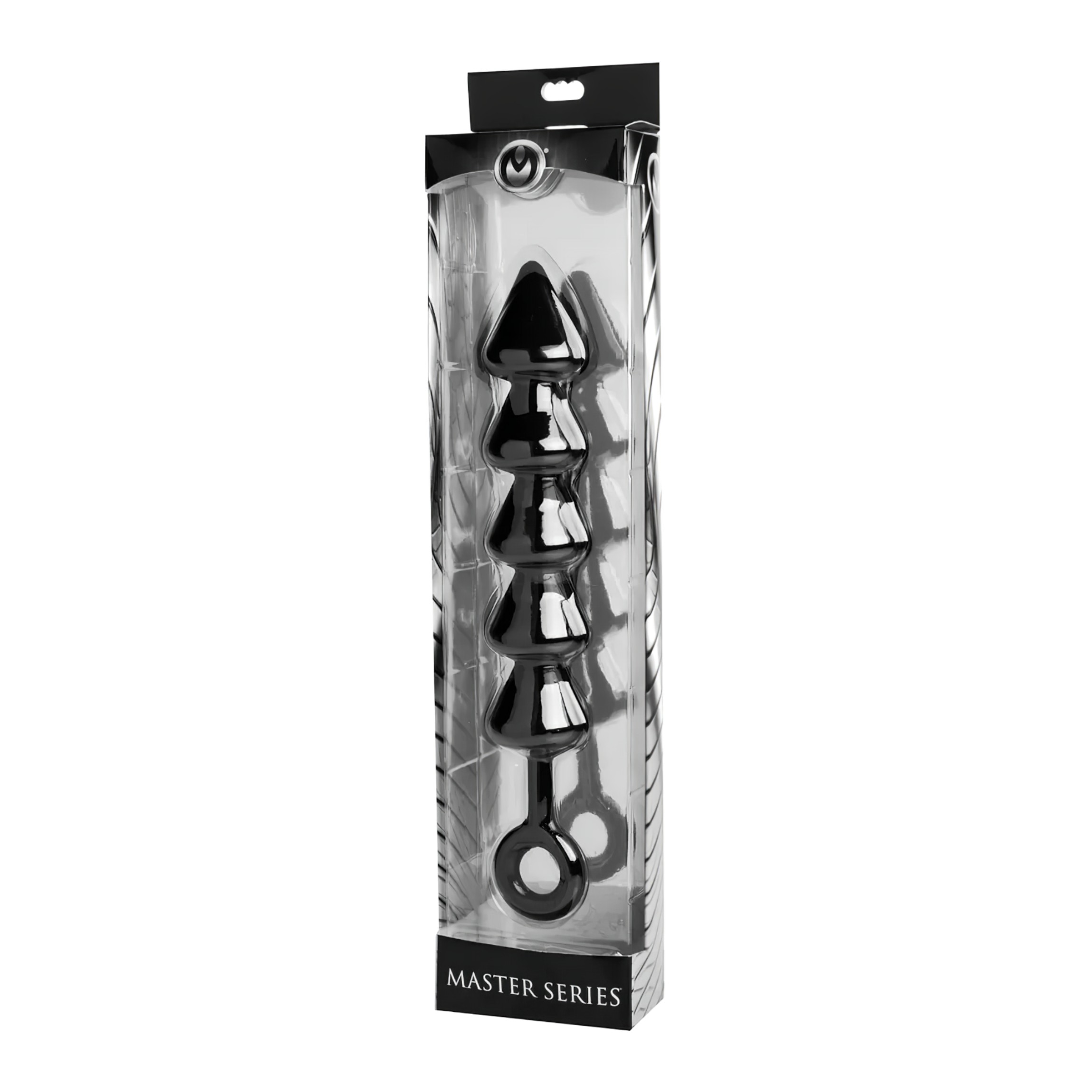 Spades – gyöngyös anál dildó (fekete)