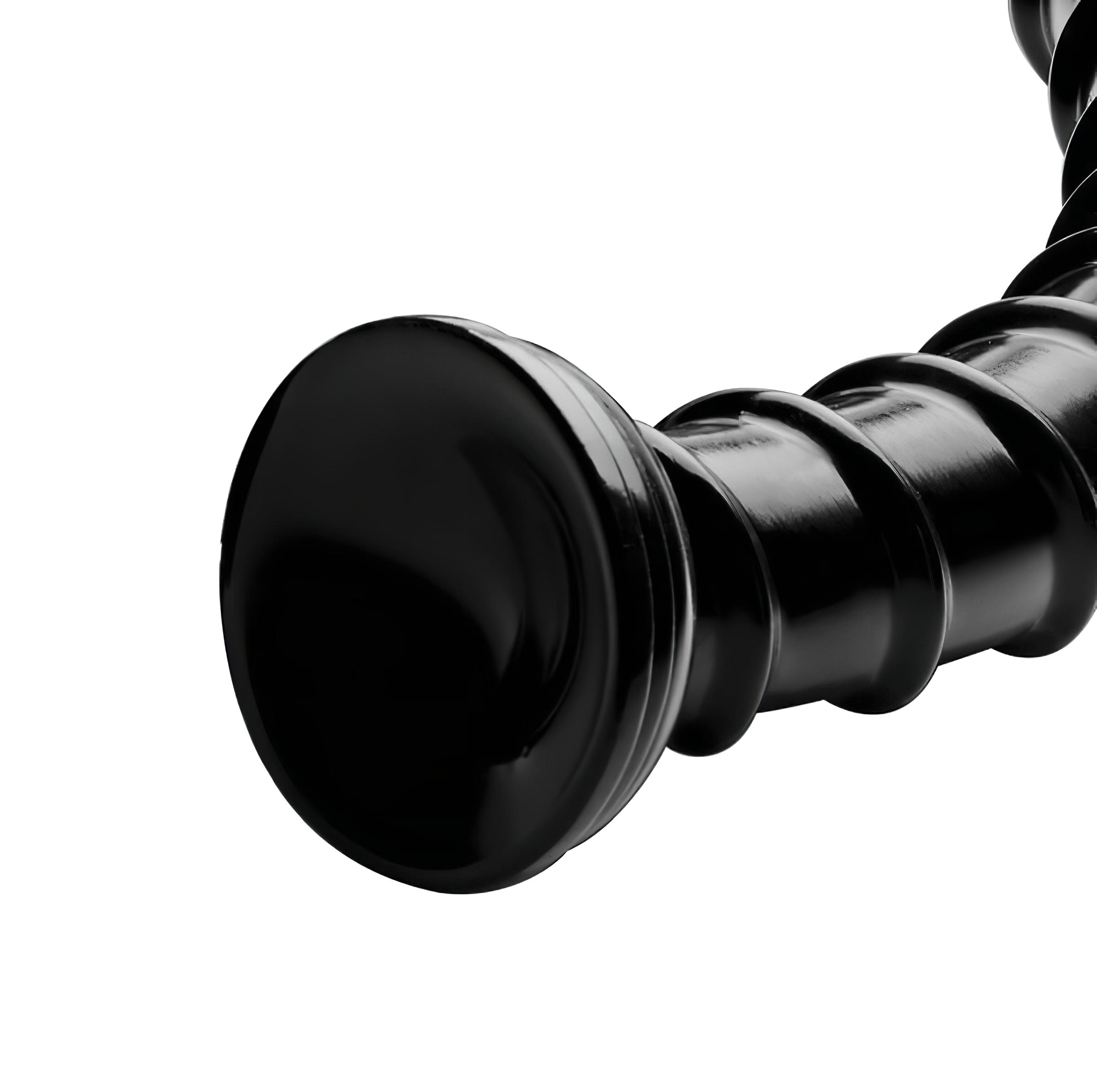 Hosed Swirl Tchick Anal Snake 18 – anál dildó (fekete)