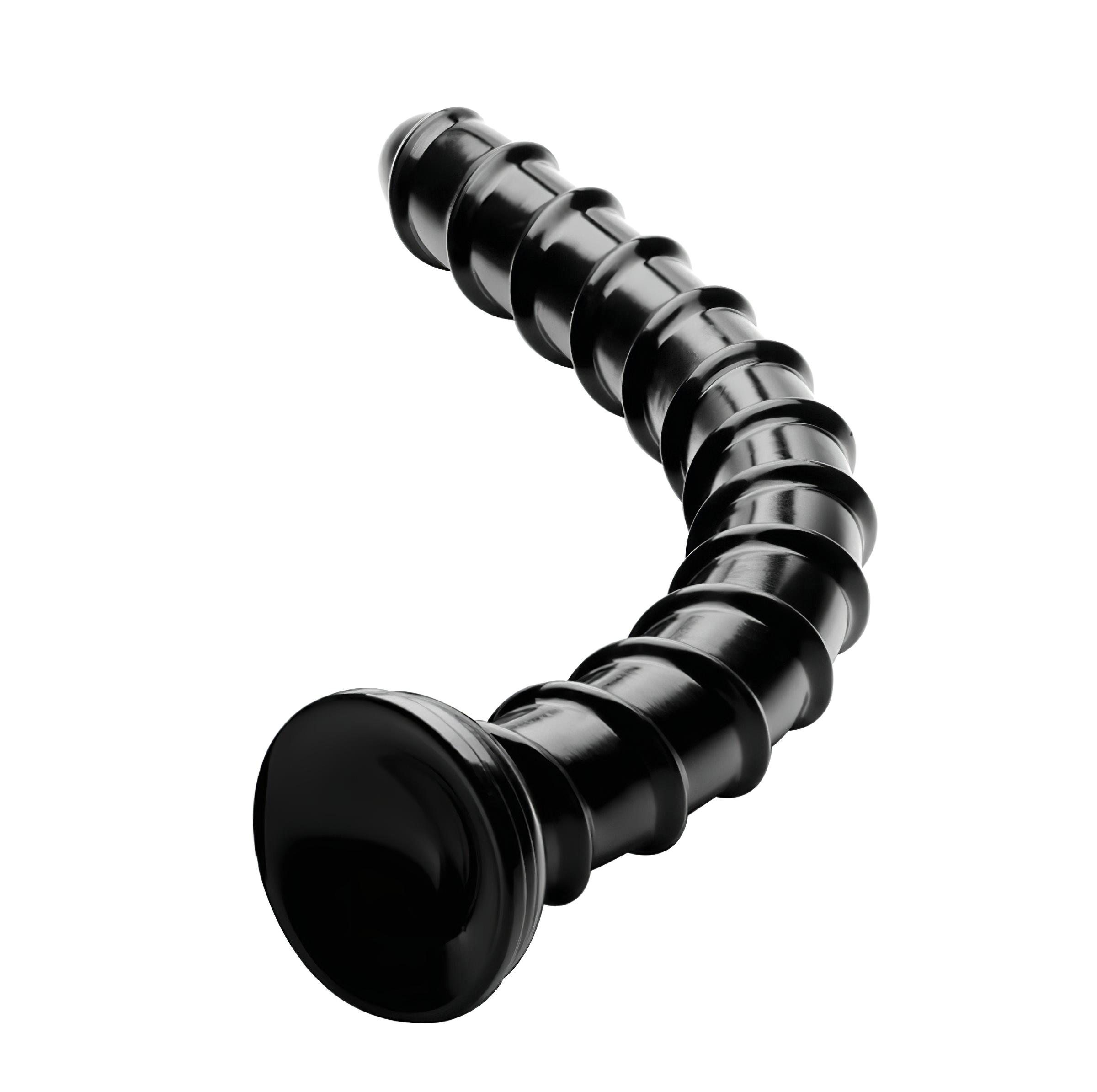 Hosed Swirl Tchick Anal Snake 18 – anál dildó (fekete)