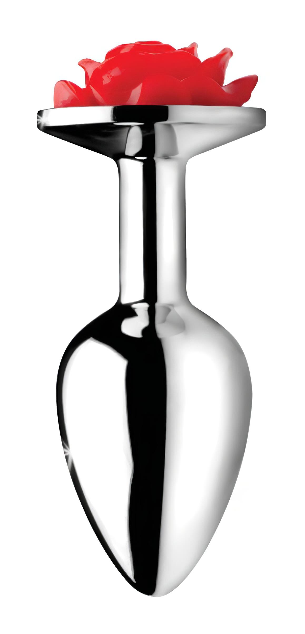 Booty Sparks – rózsás anál plug (ezüst)