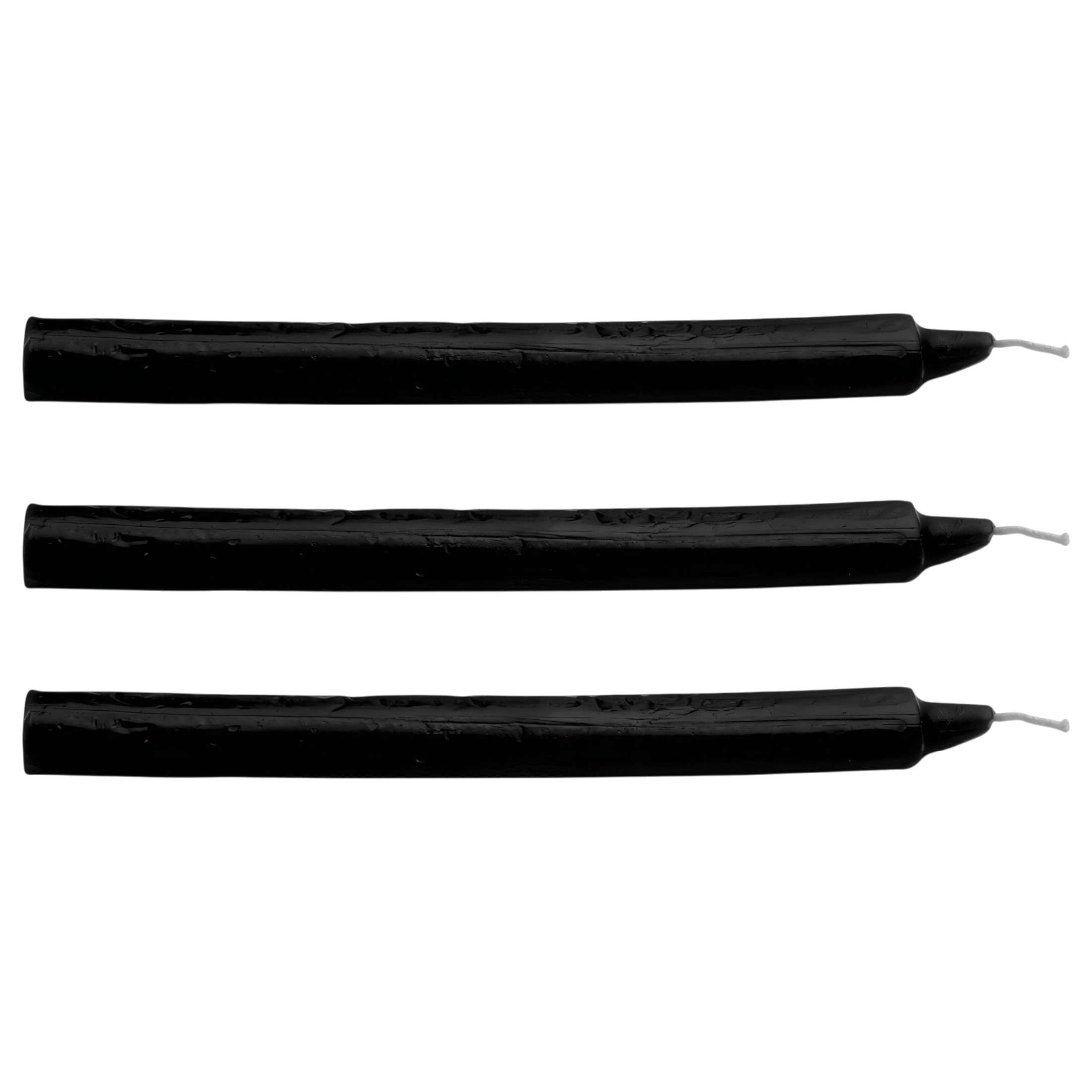 Dark Dippers Fetish – paraffin testgyertya szett – fekete (3db)