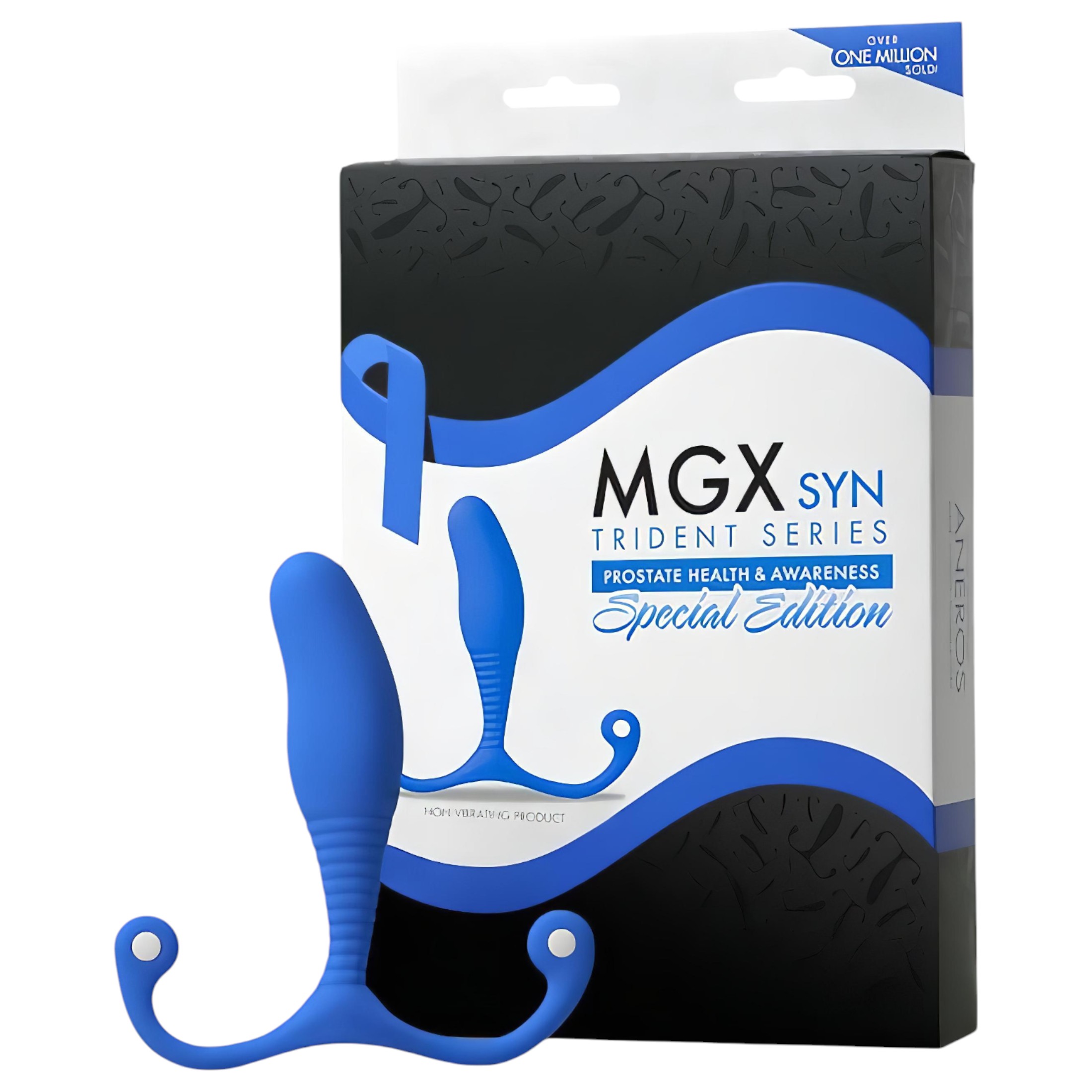 Aneros MGX Syn Trident – prosztata dildó (kék) –