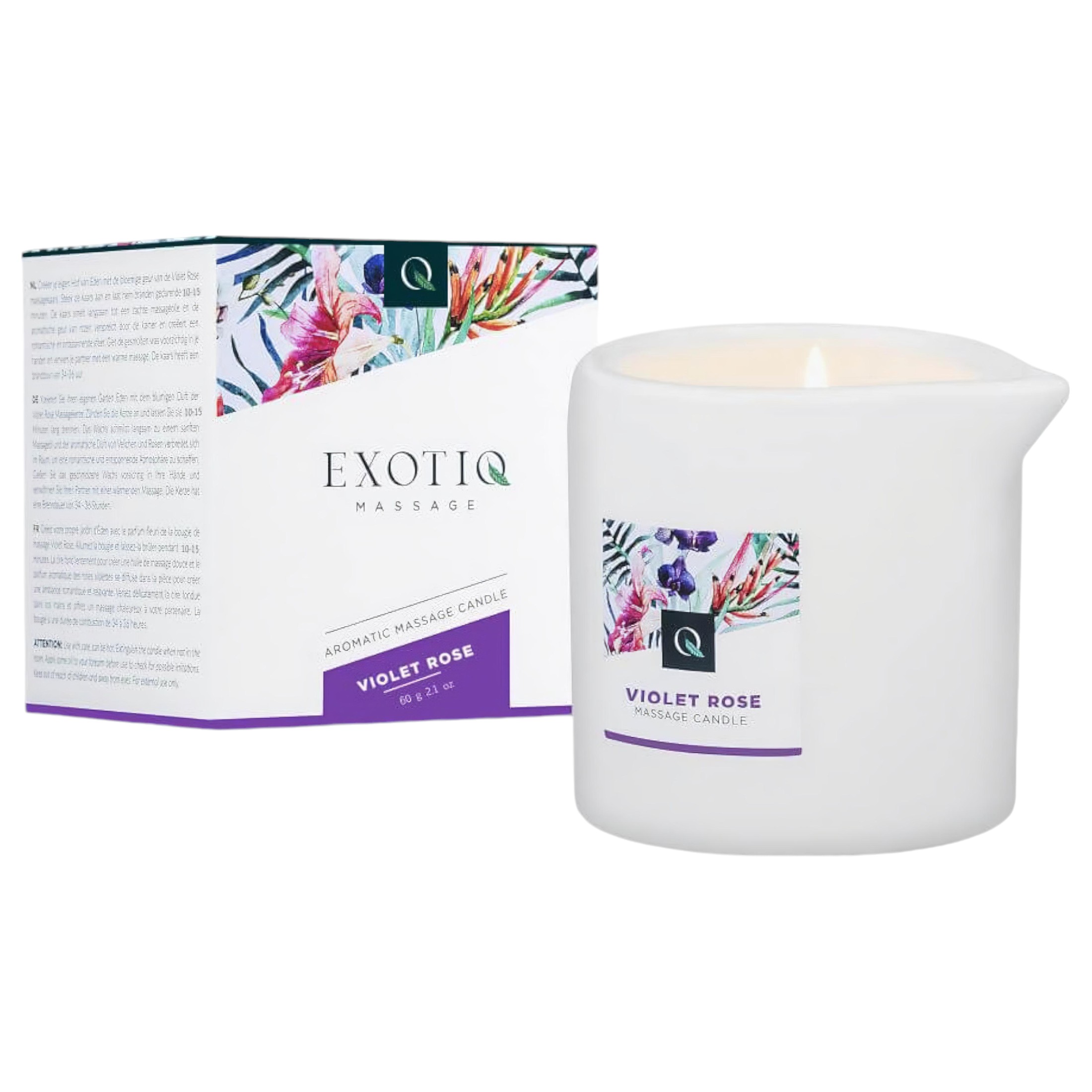 Exotiq Violet Rose – masszázsgyertya (60g)