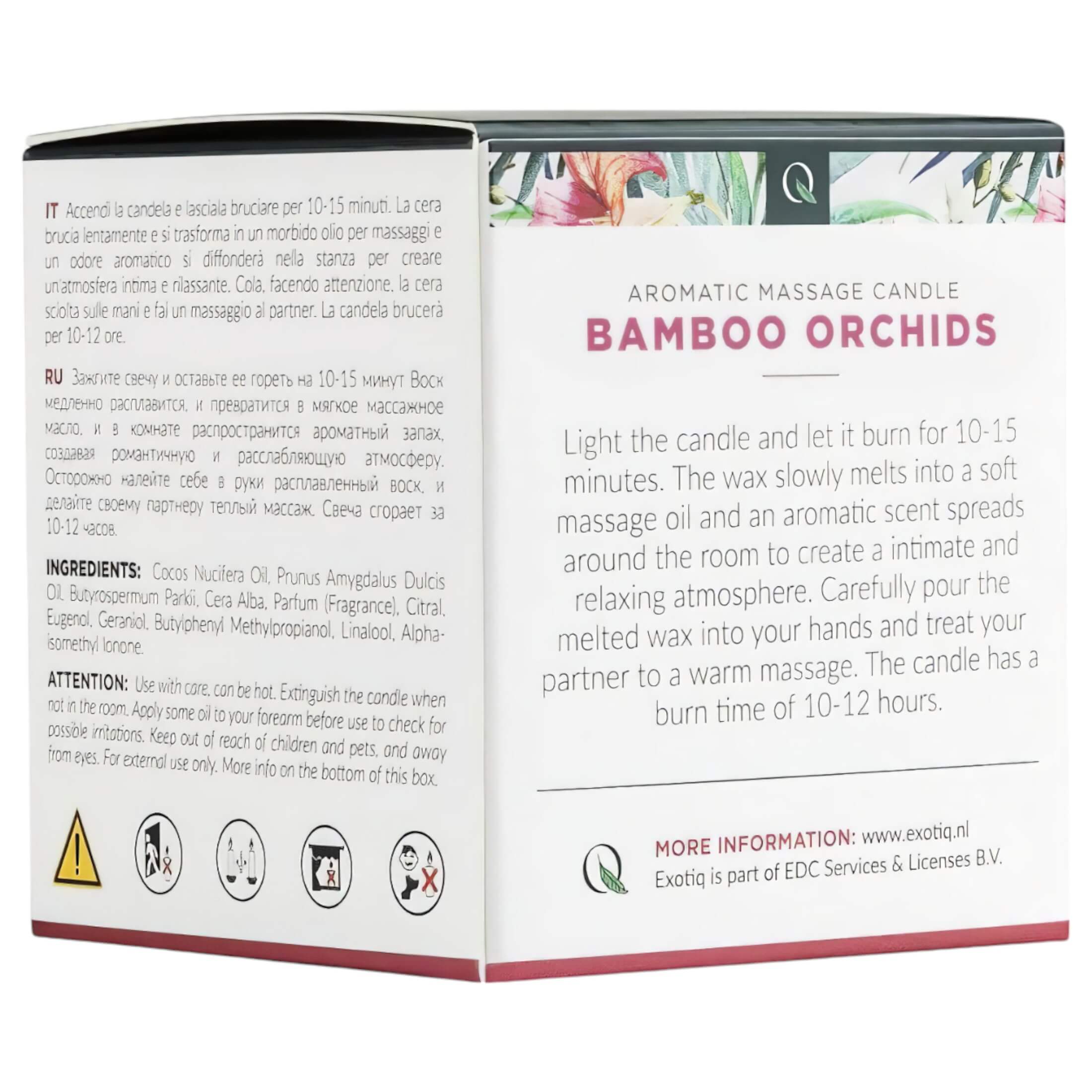 Exotiq Bamboo Orchids – masszázsgyertya (60g)