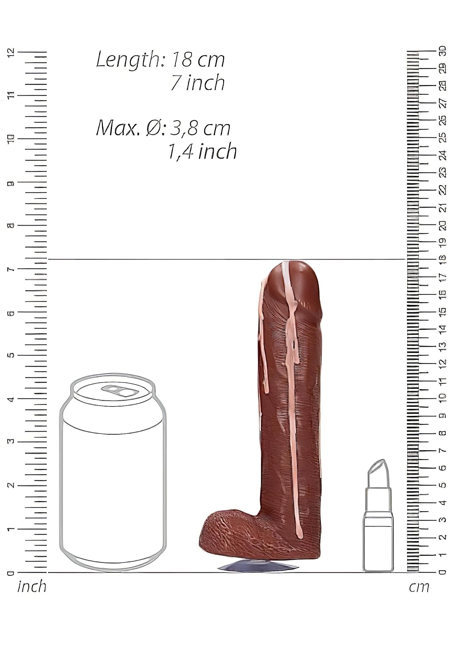 Dicky Cum – szappan pénisz herékkel – barna (250g)