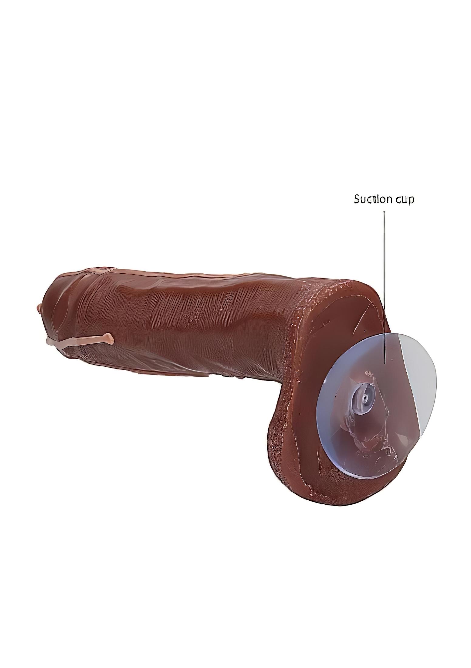 Dicky Cum – szappan pénisz herékkel – barna (250g)