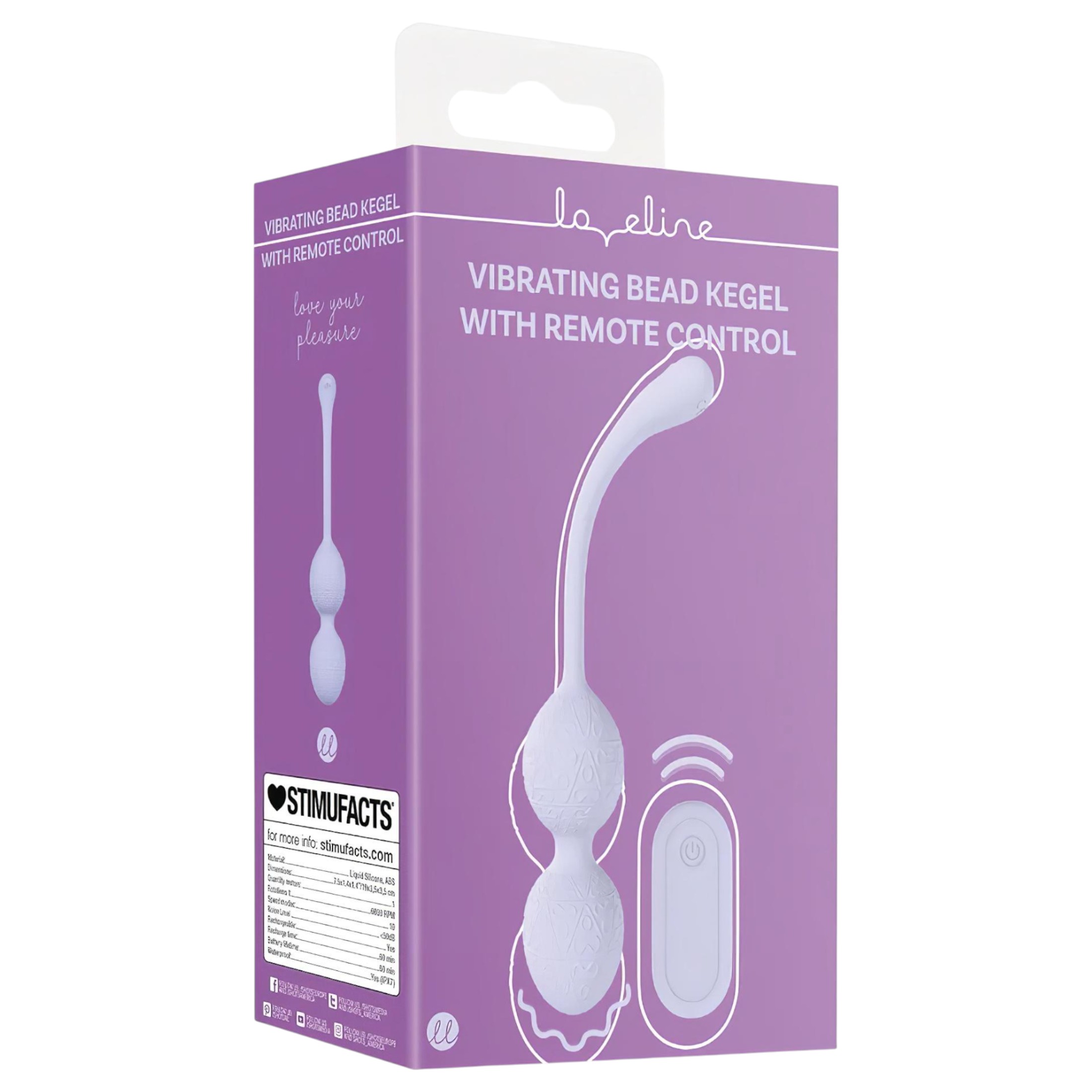 Loveline – vibrációs kegel duo (lila)