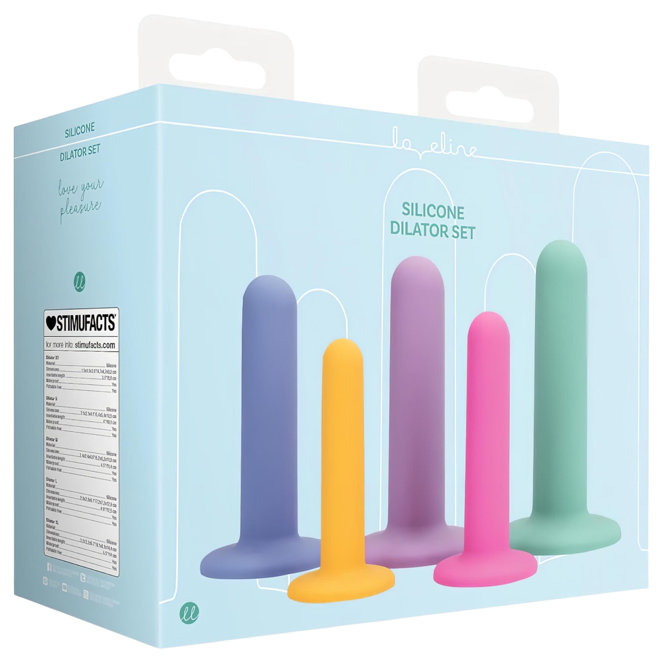 Loveline – dildó trainer szett – 5db (színes)