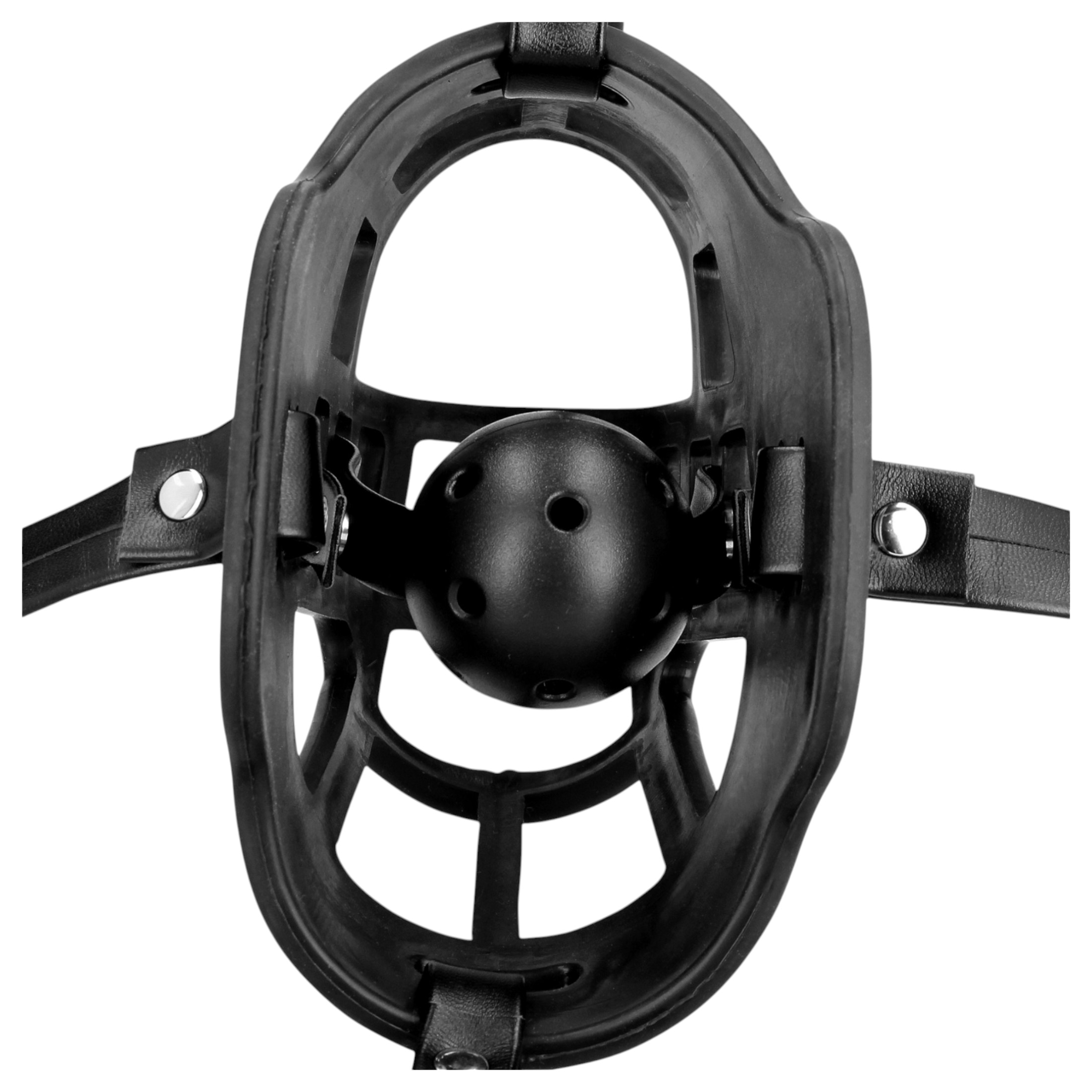 Ouch! – szájkosár, beépített szájpecekkel (fekete)