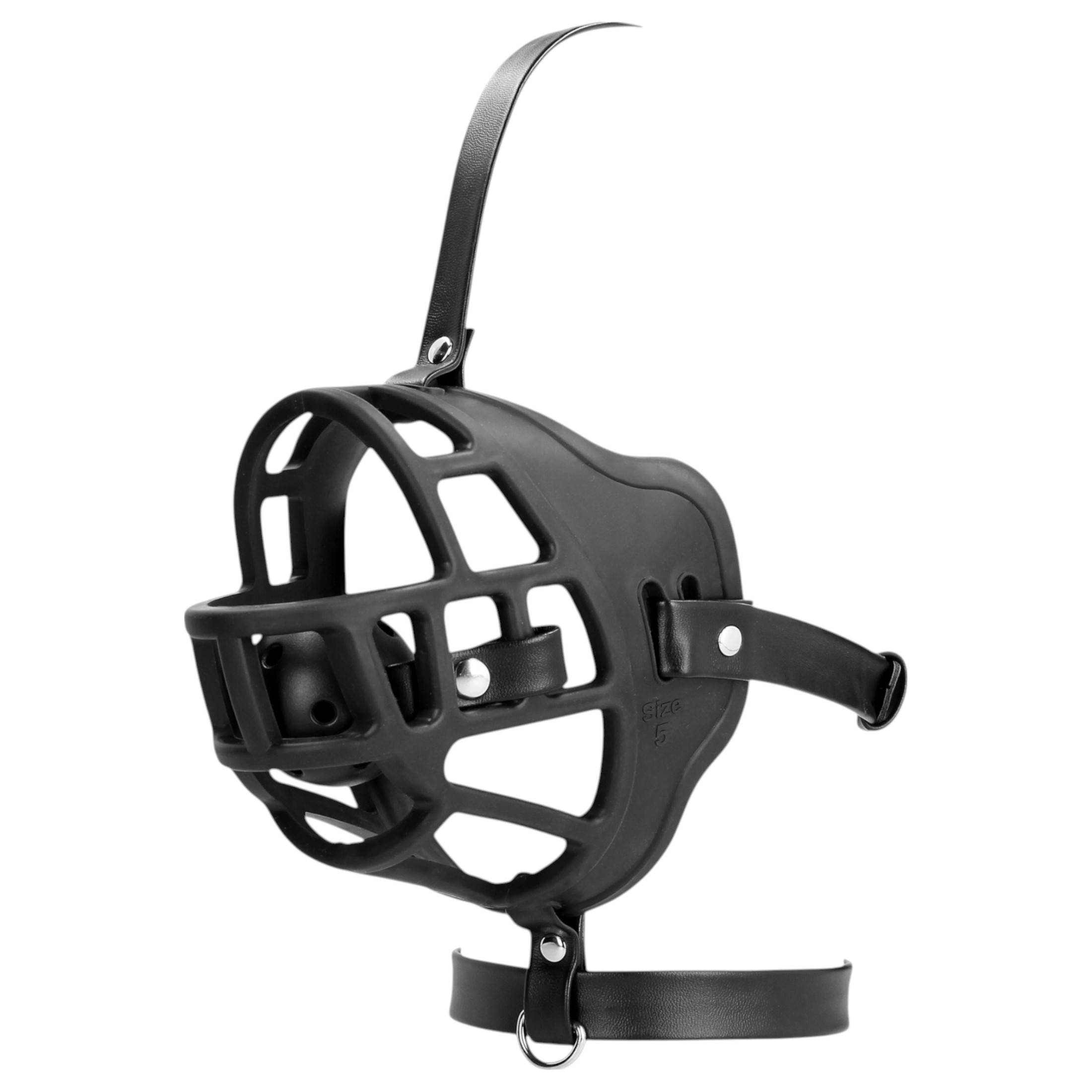 Ouch! – szájkosár, beépített szájpecekkel (fekete)