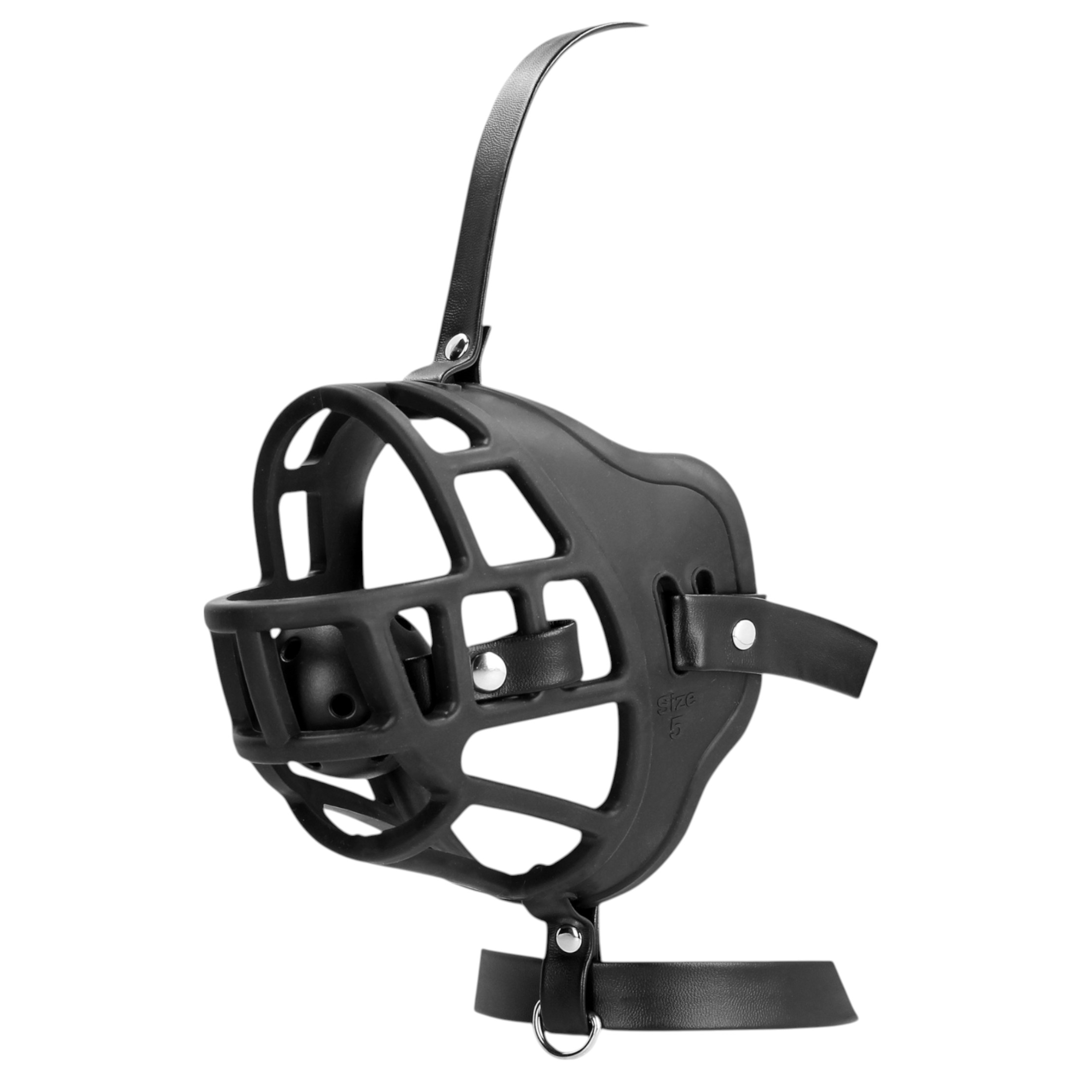 Ouch! – szájkosár, beépített szájpecekkel (fekete)