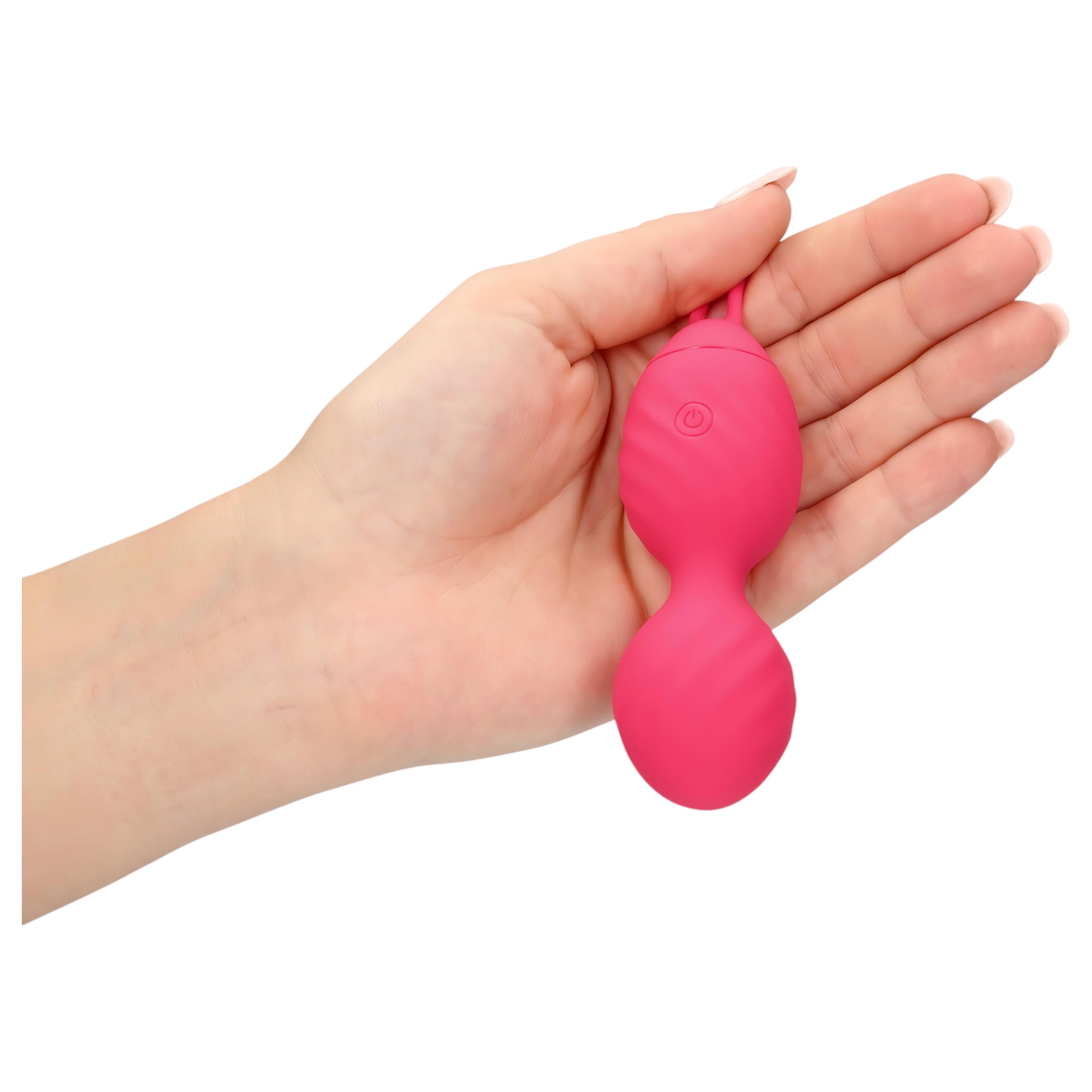 Loveline – barázdált vibrációs gésagolyó (pink)