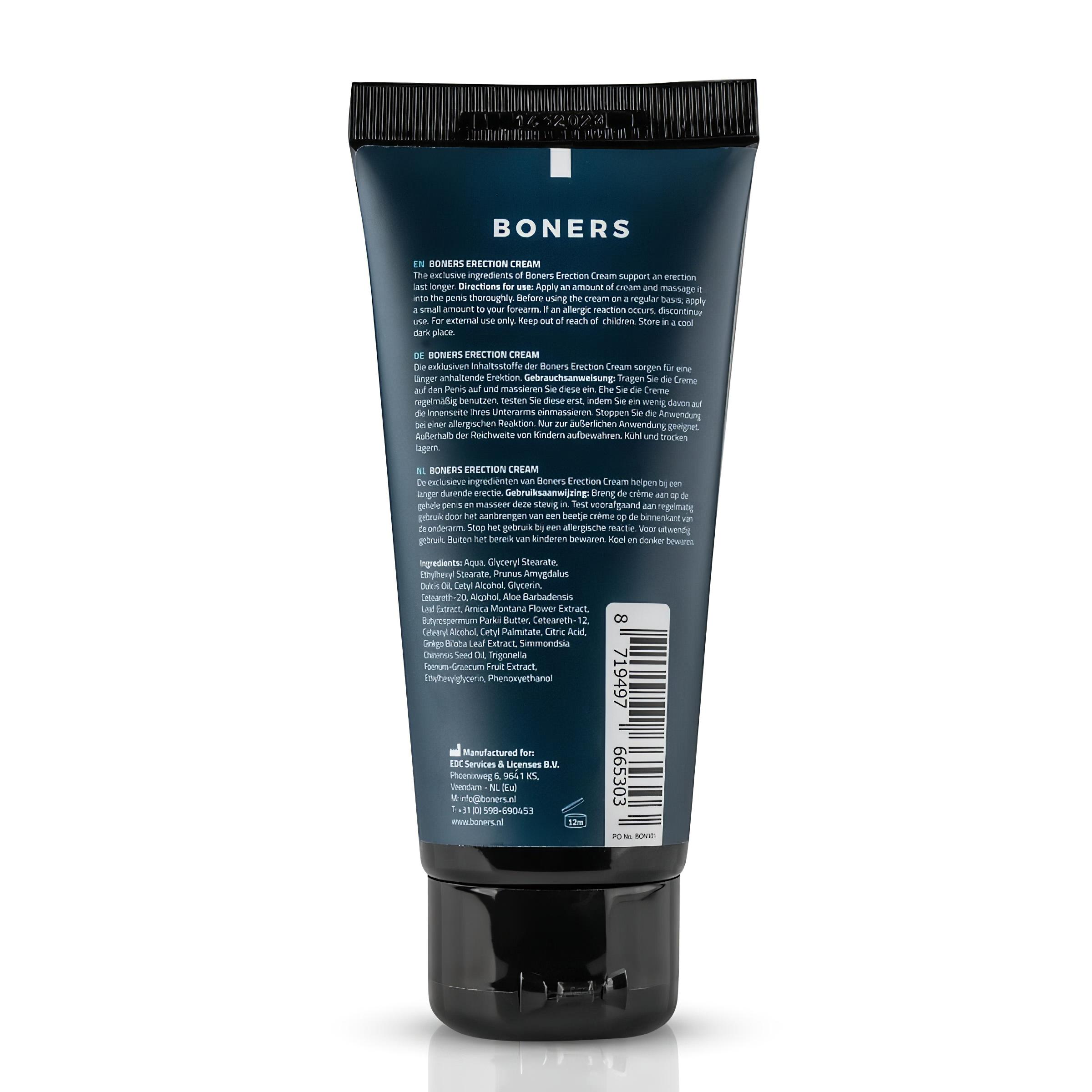 Boners Erection – stimuláló intim krém férfiaknak (100ml)