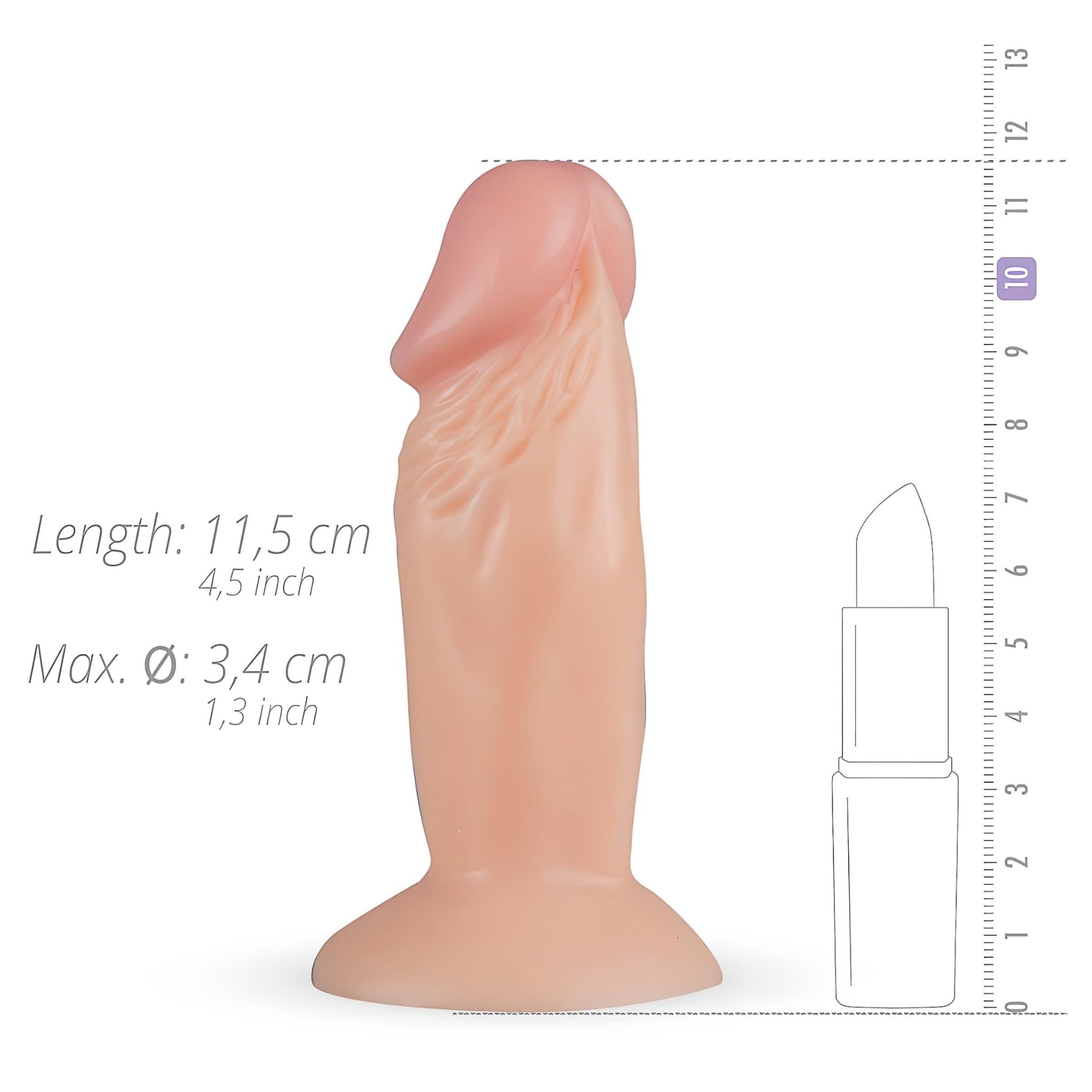 Real Fantasy Archi – élethű dildó – 11,5cm (natúr)
