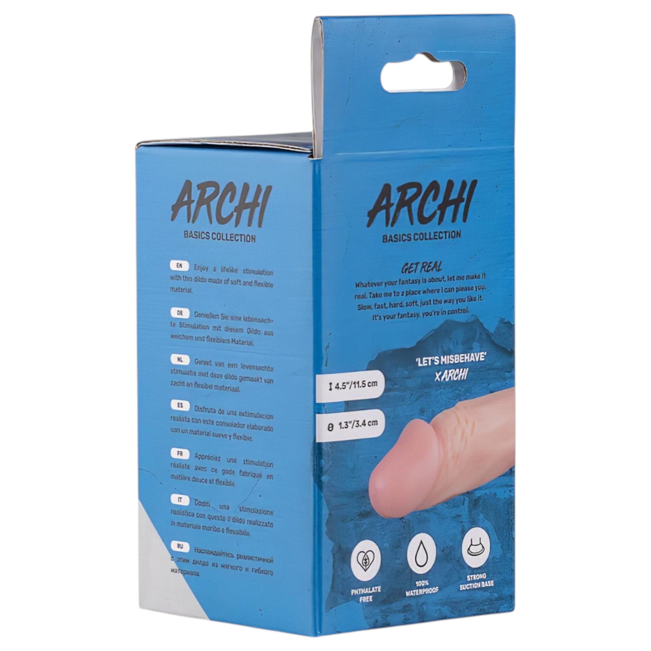Real Fantasy Archi – élethű dildó – 11,5cm (natúr)