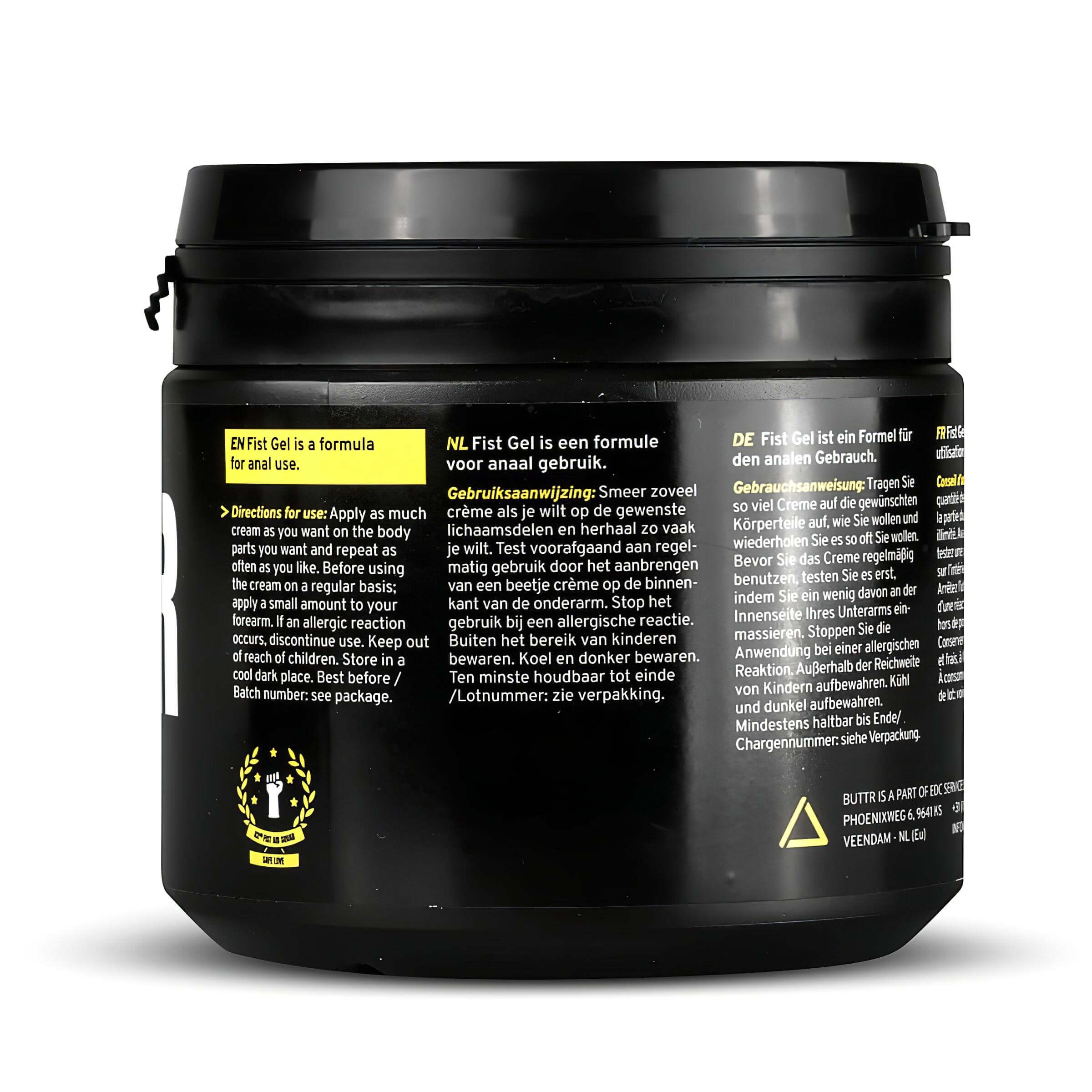 BUTTR Fisting Gel – öklöző, vízbázisú síkosító gél (500ml)