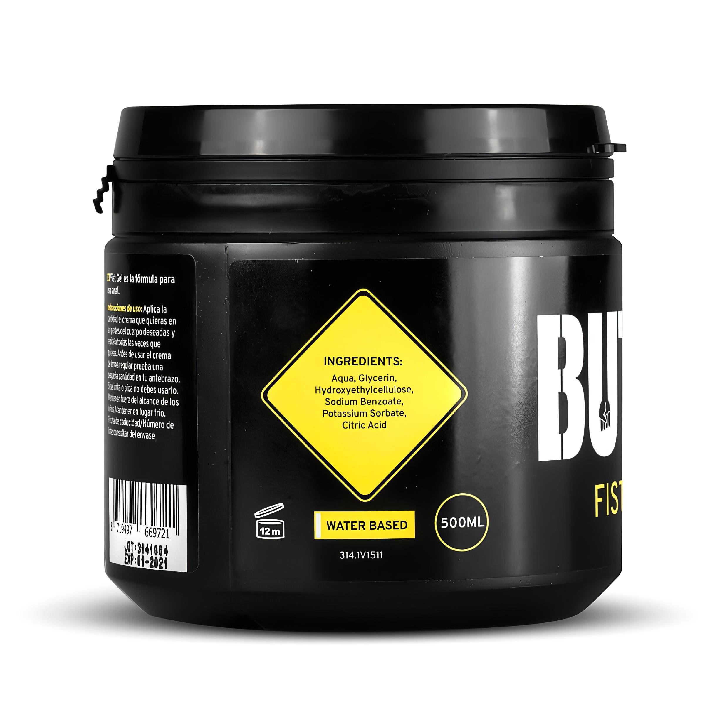 BUTTR Fisting Gel – öklöző, vízbázisú síkosító gél (500ml)