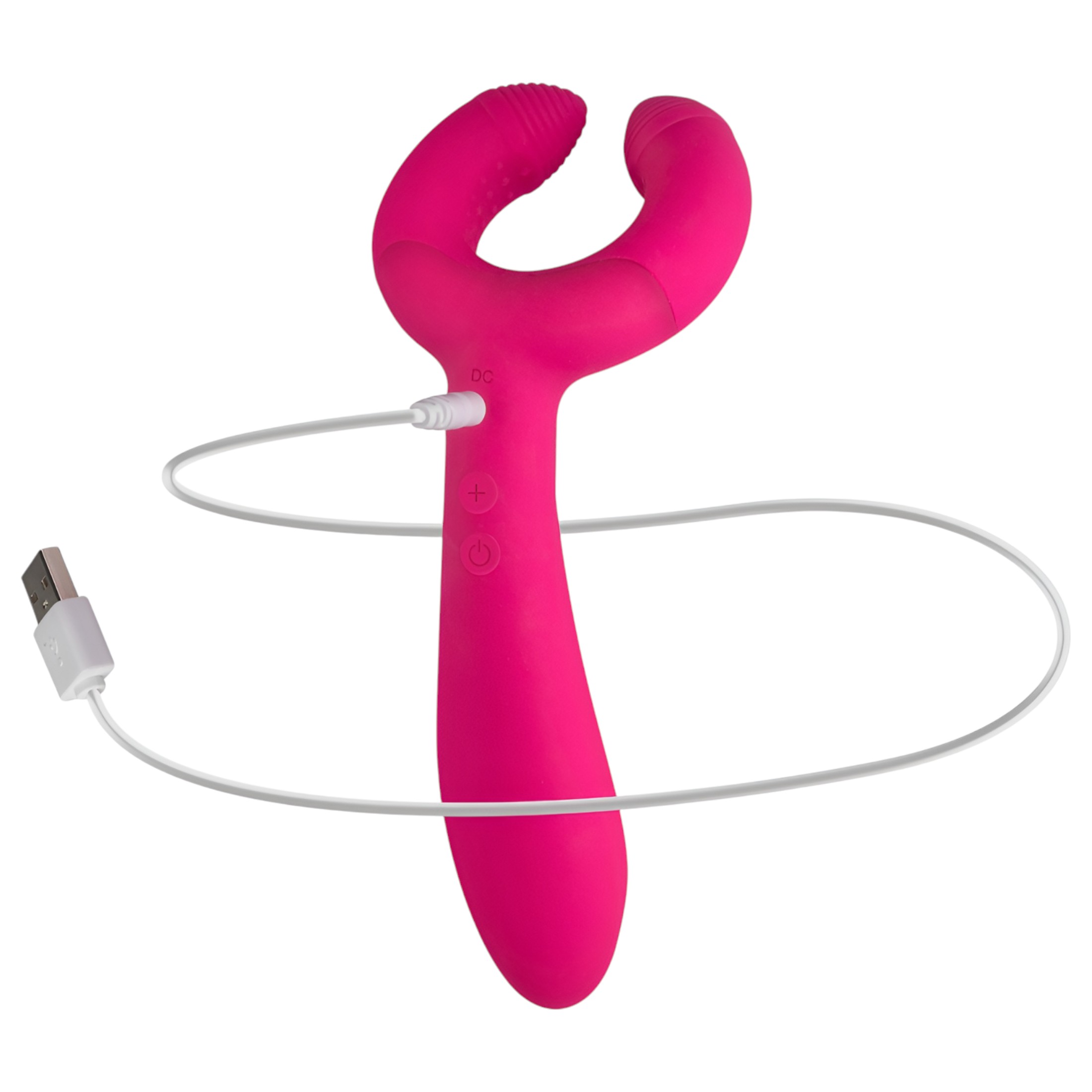 Easytoys Couple – akkus, vízálló párvibrátor (pink)