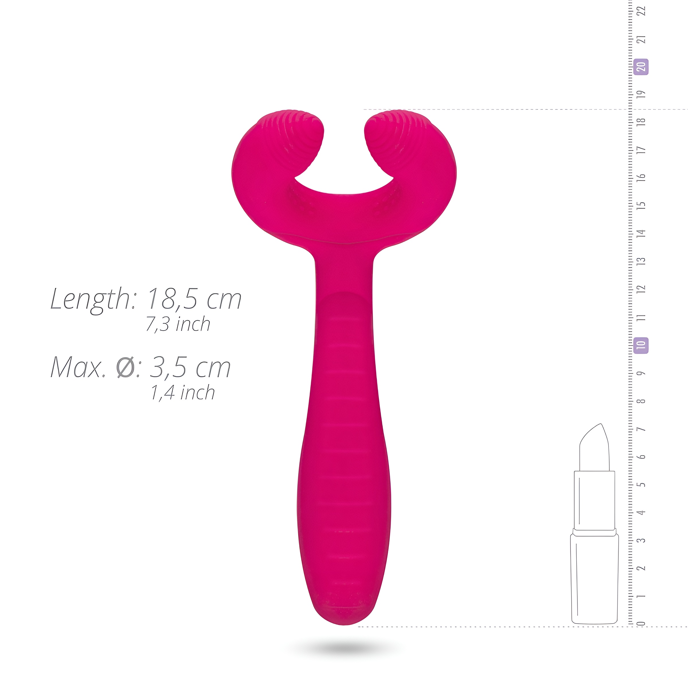 Easytoys Couple – akkus, vízálló párvibrátor (pink)