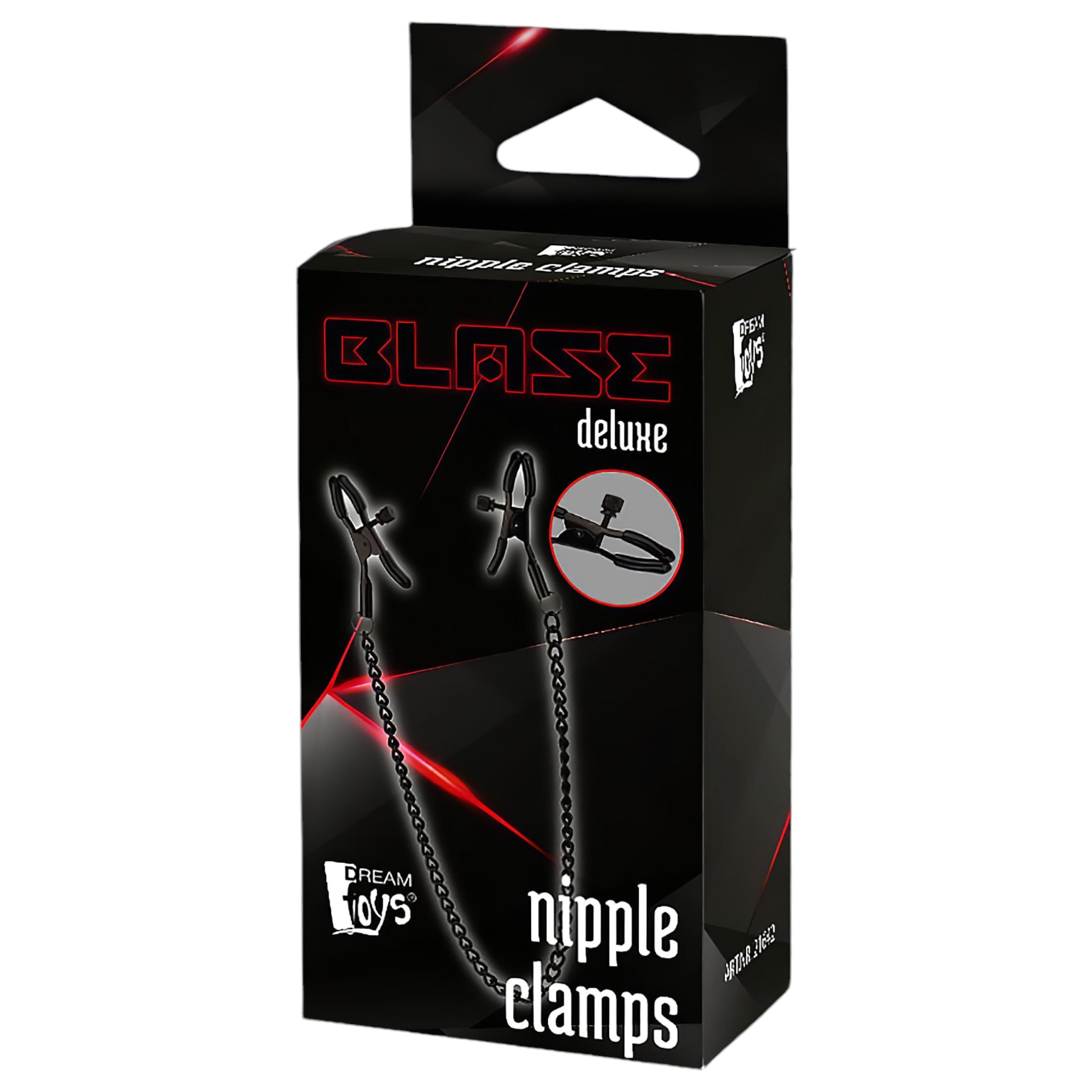 Blaze Deluxe – fém bimbócsipesz lánccal (fekete)