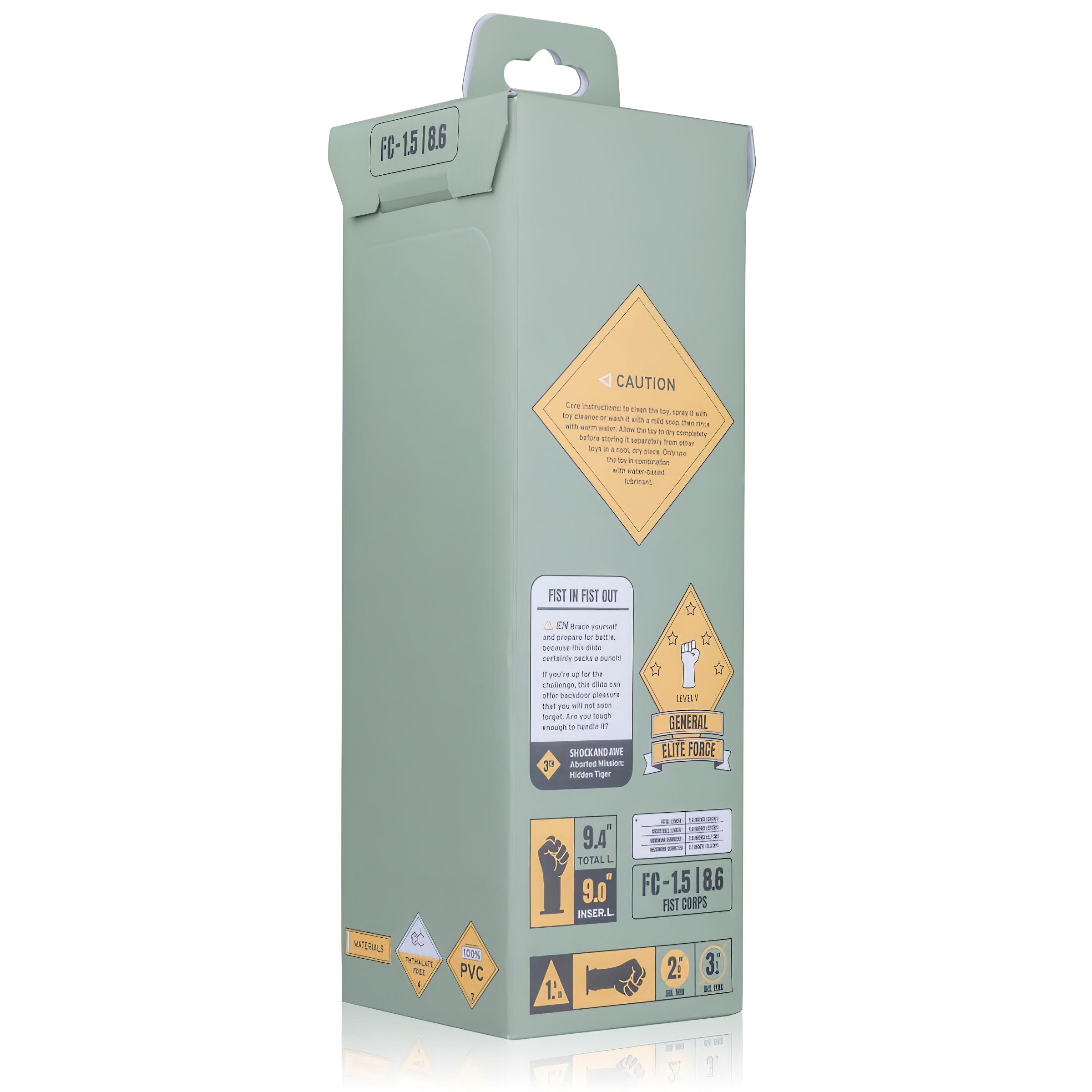 BUTTR Fist Corps – fisting dildó (fekete)