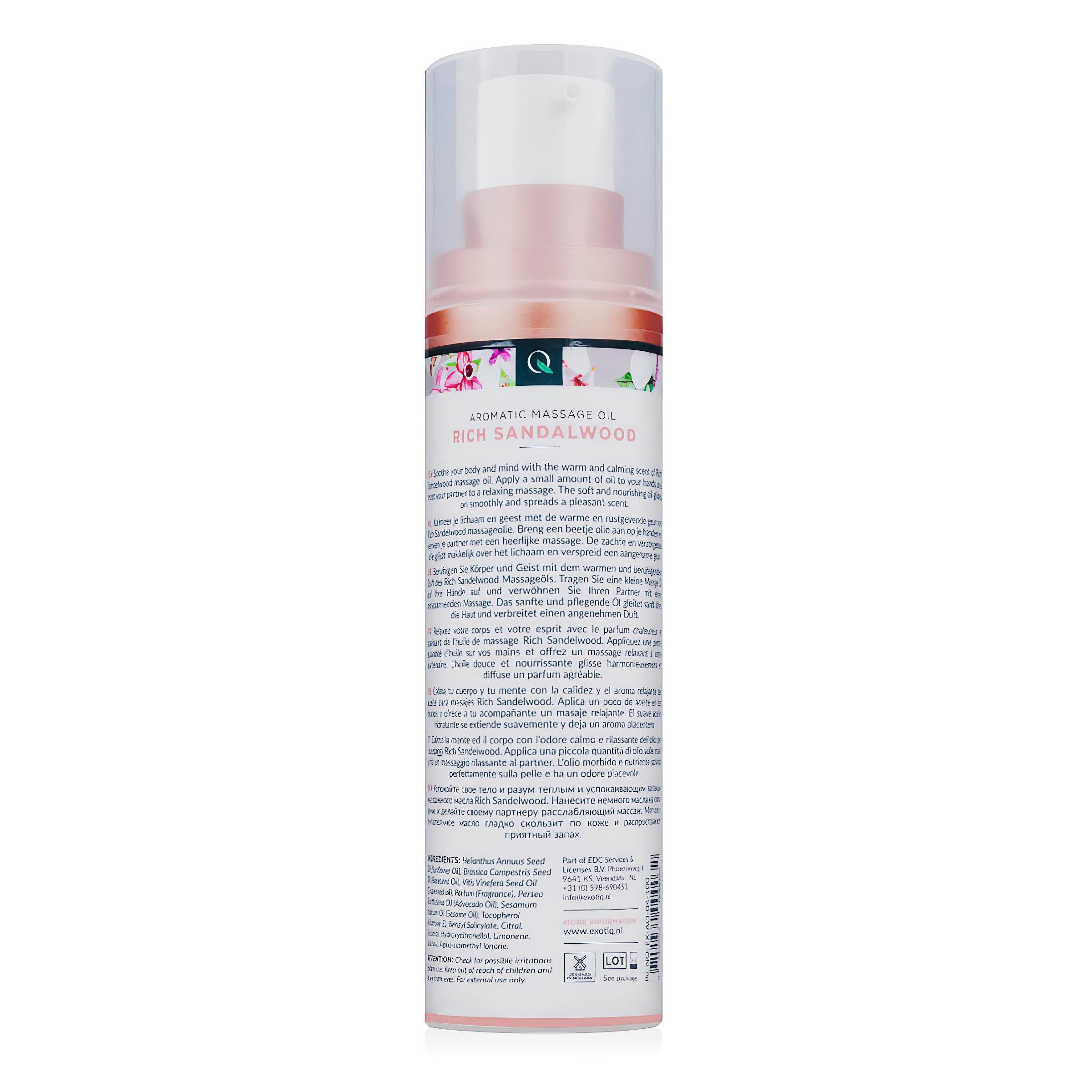 Exotiq – illatos masszázsolaj – szantálfa (100ml)