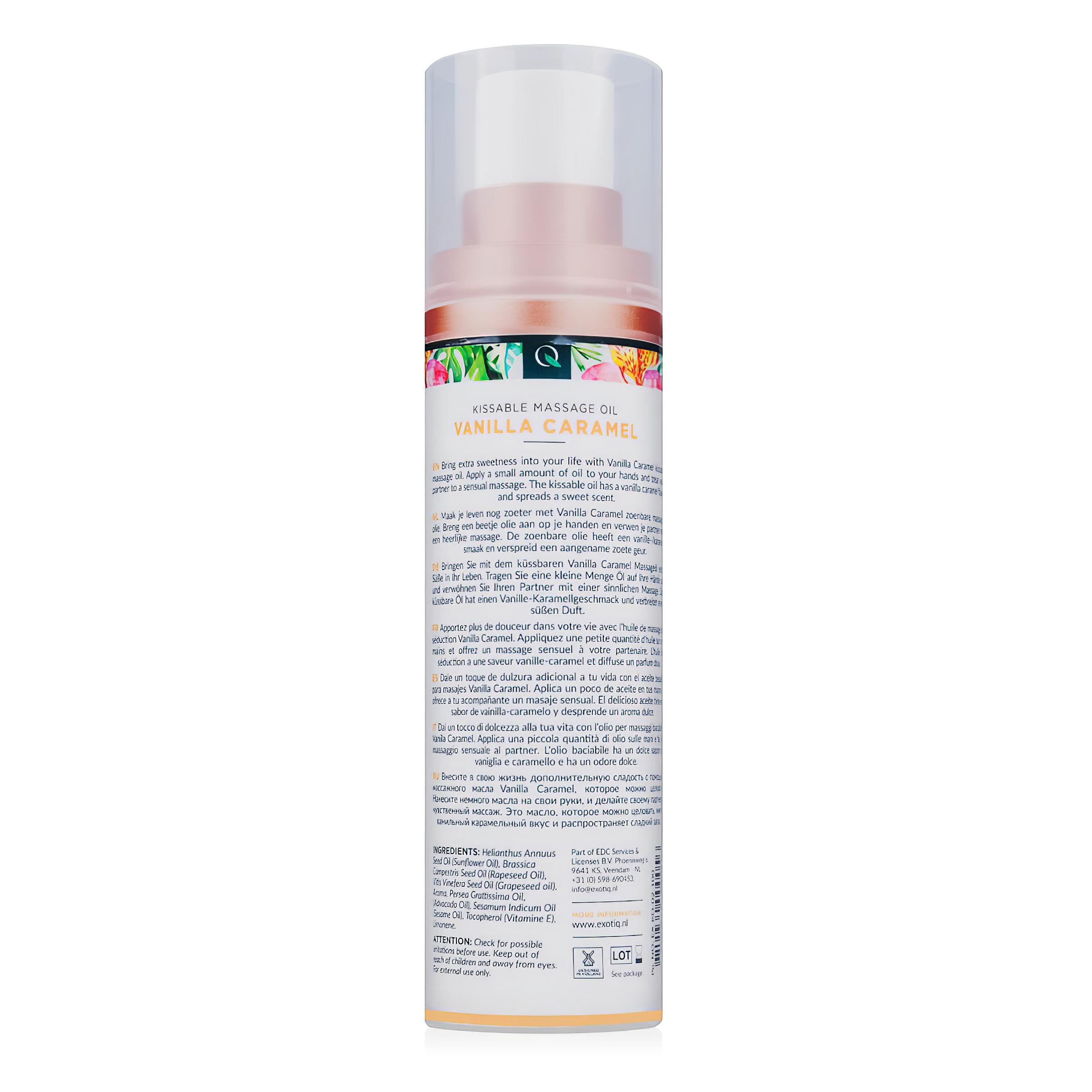 Exotiq – illatos masszázsolaj – vanília karamell (100ml)