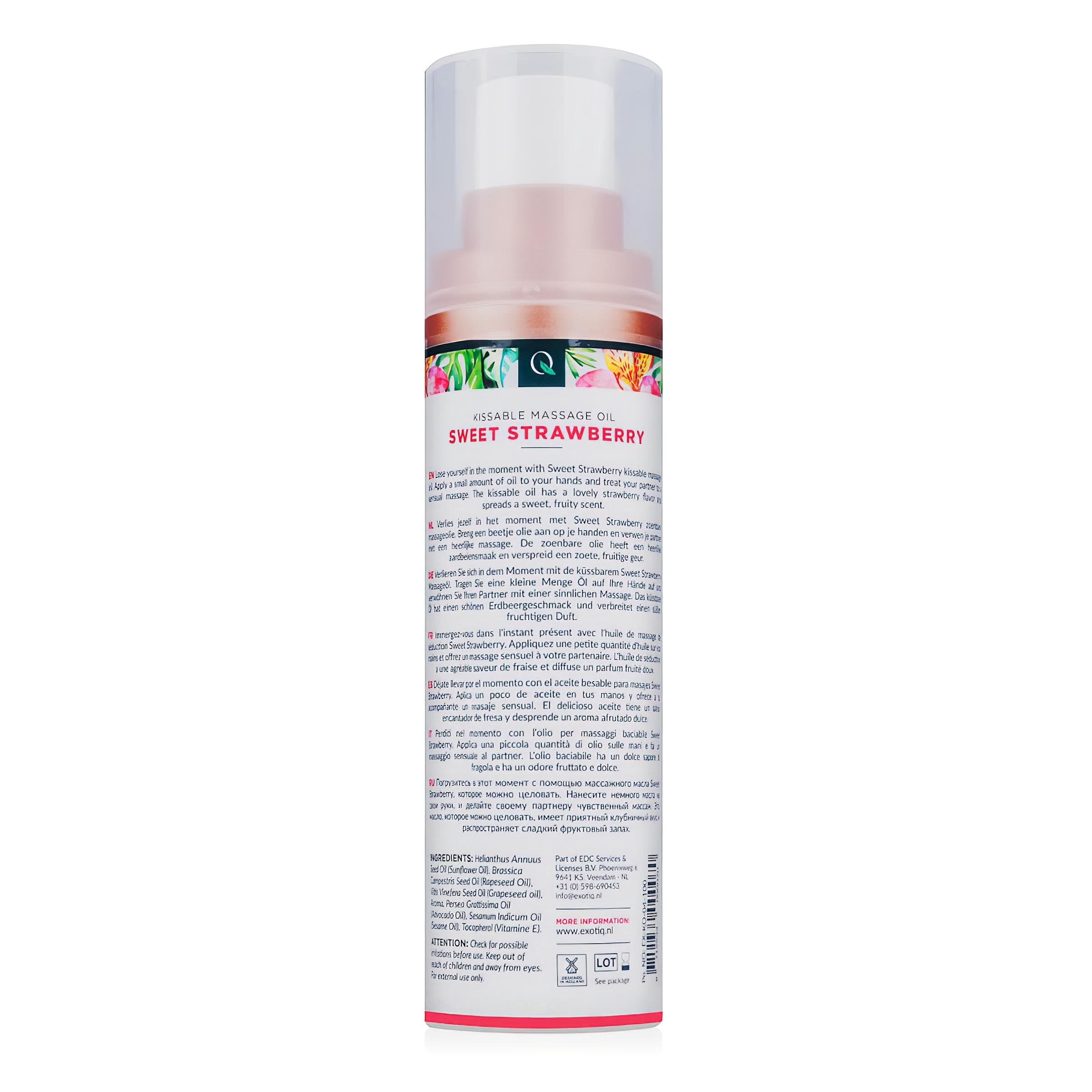 Exotiq – illatos masszázsolaj – eper (100ml)