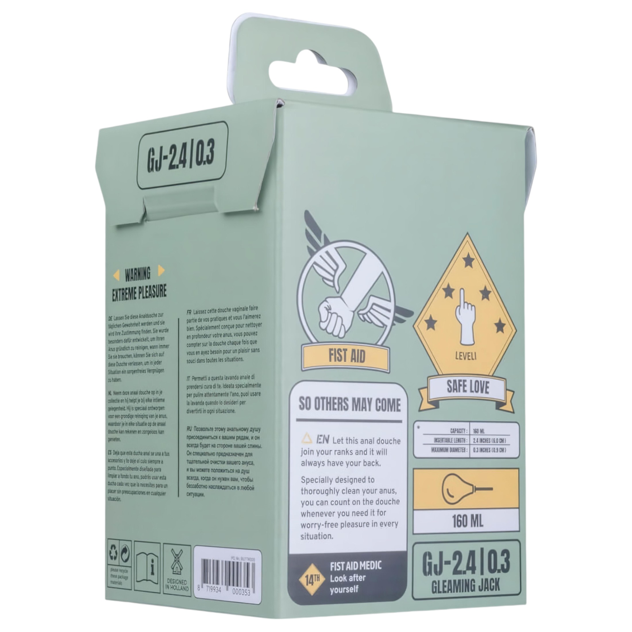 BUTTR Gleaming Jack – anál zuhany (fekete)