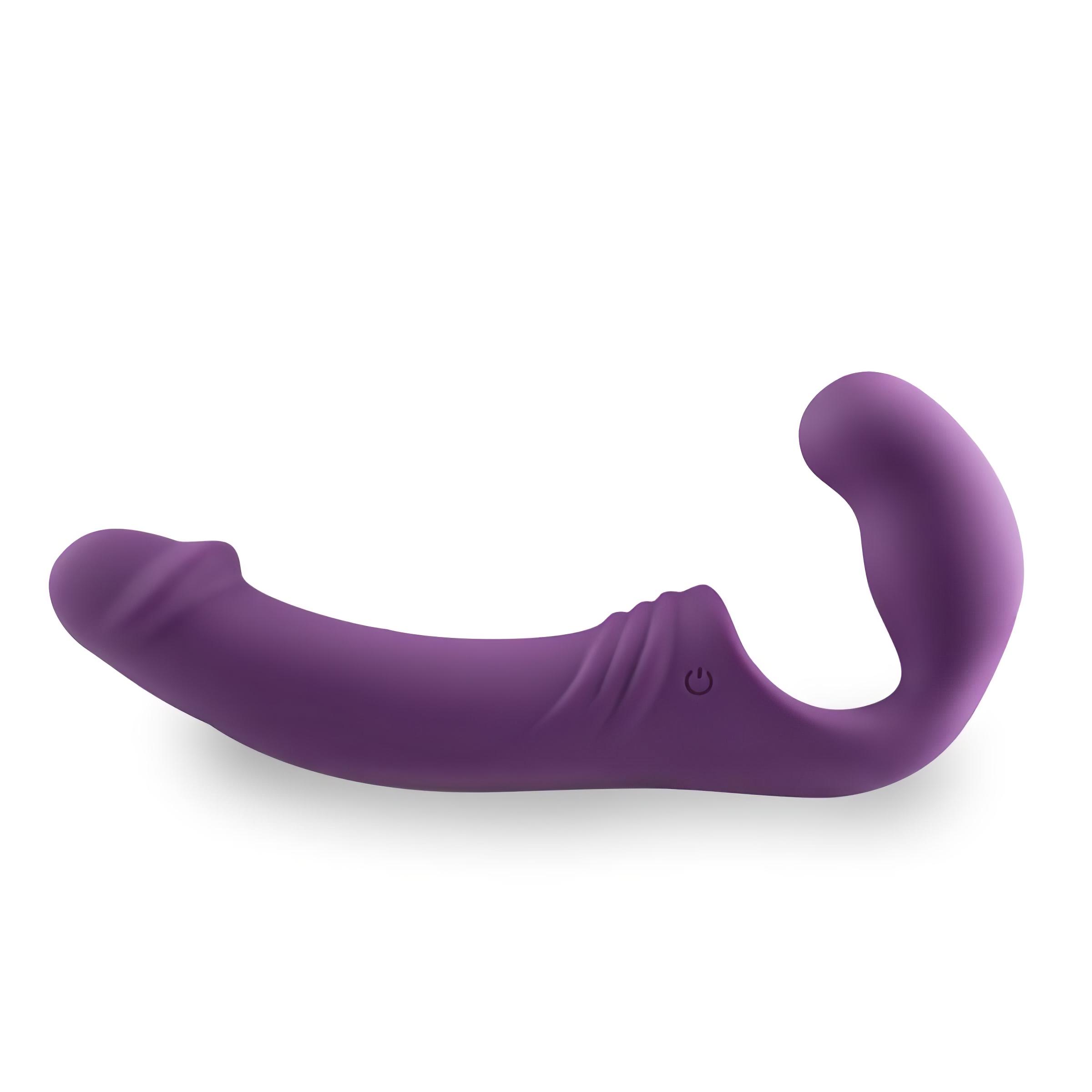 Easytoys – akkus, felcsatolható vibrátor tartópánt nélkül (lila)
