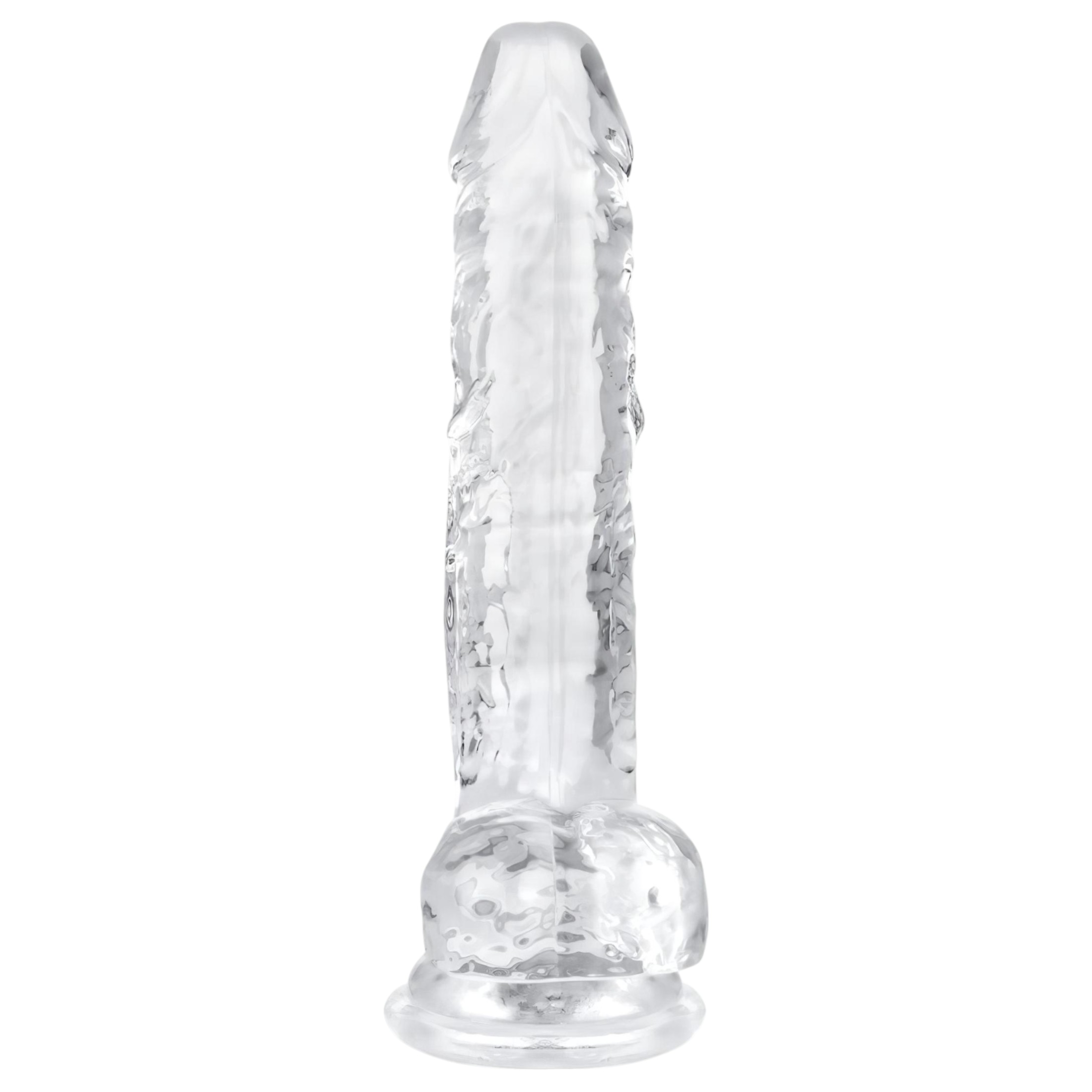 EasyToys – herés dildó – 17cm (átlátszó)