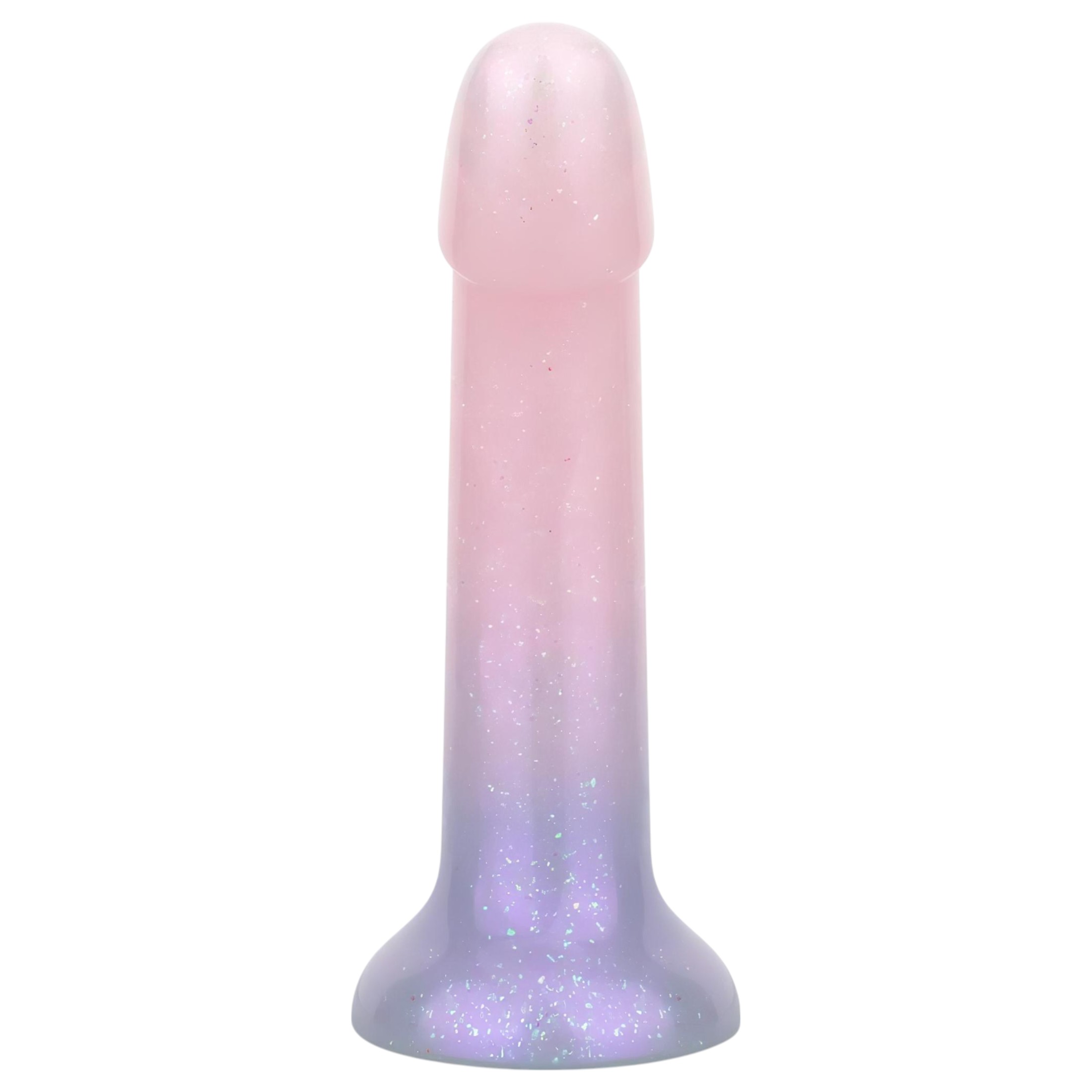 EasyToys Mermaid – csillámos dildó – 15cm (pink)