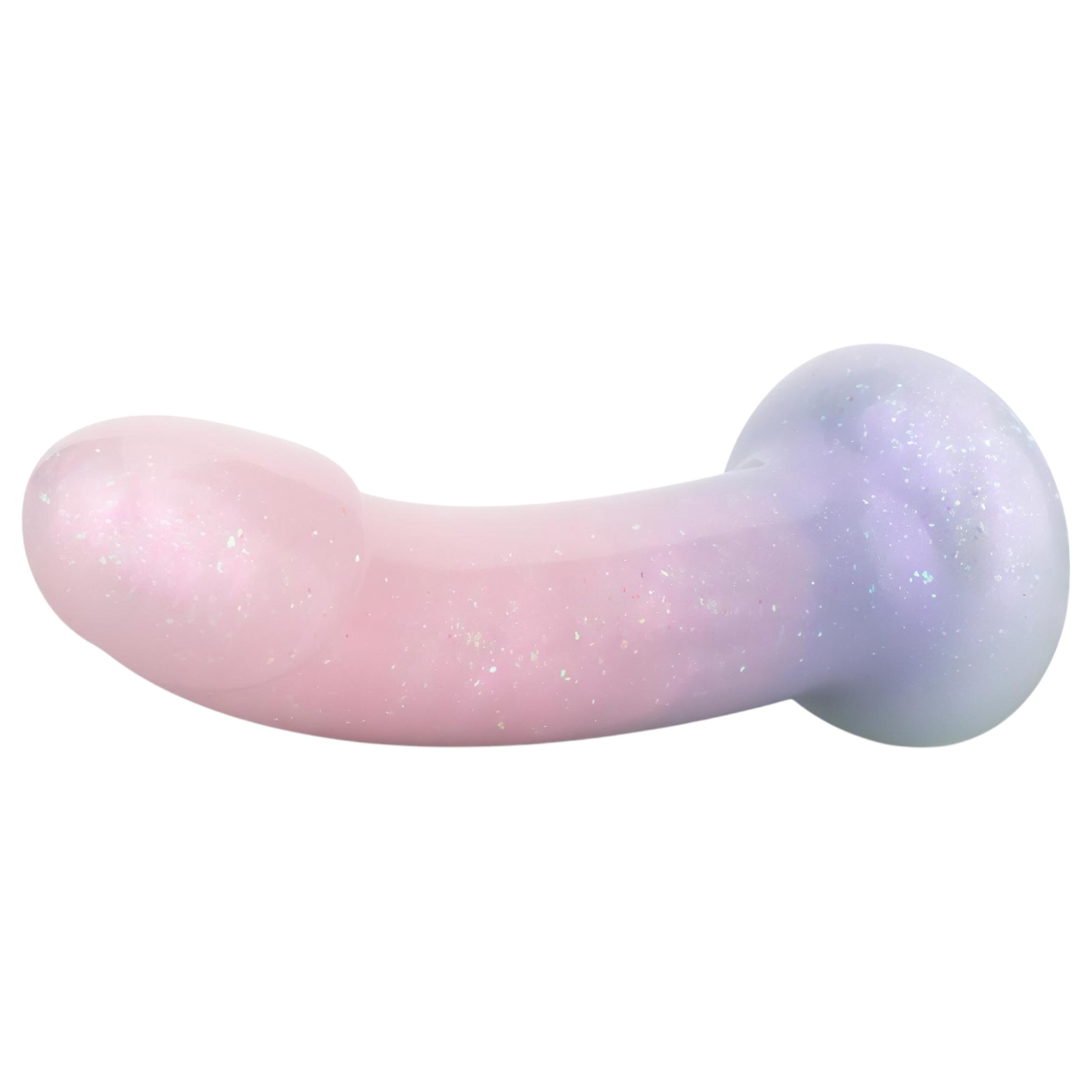 EasyToys Mermaid – csillámos dildó – 19cm (pink)
