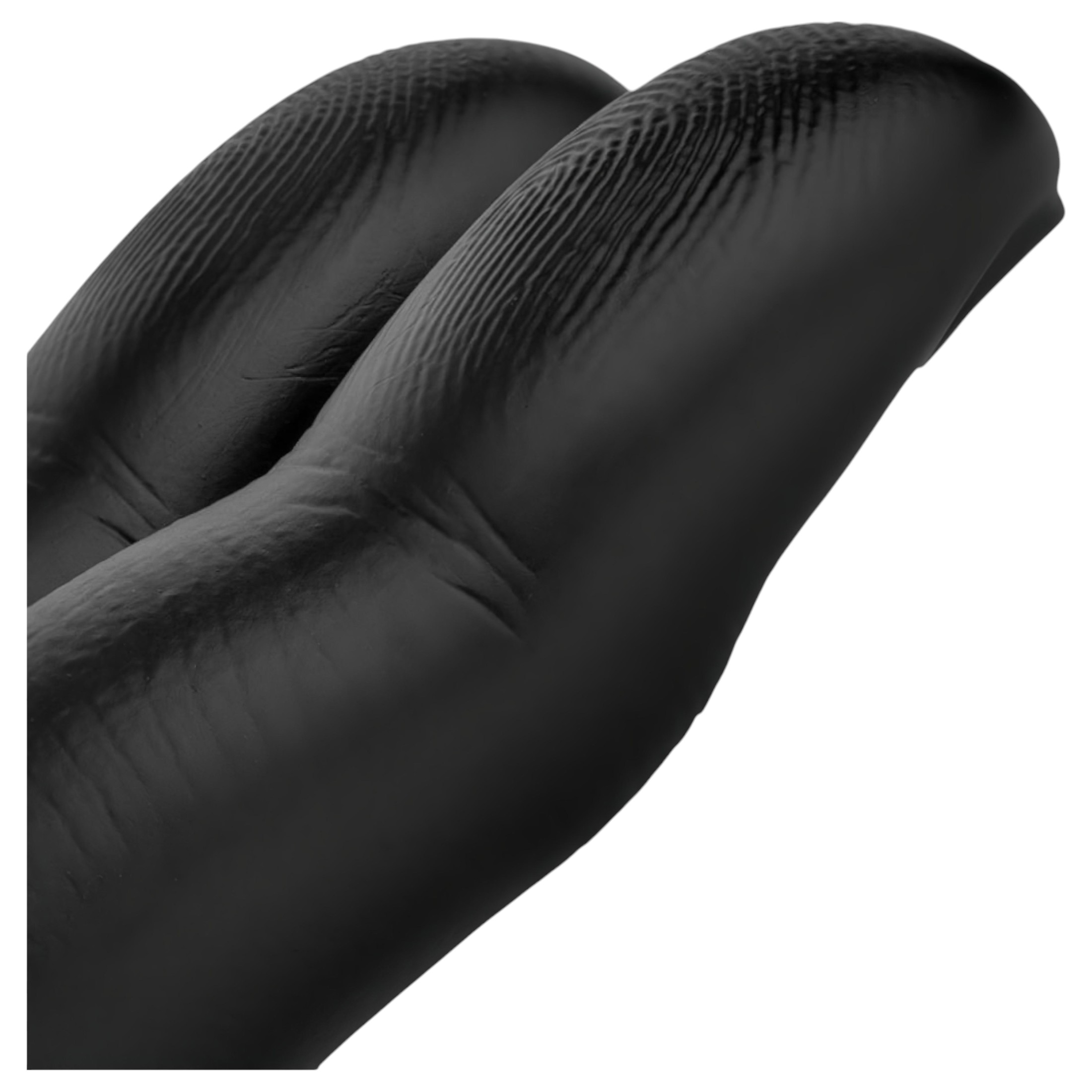 BUTTR Victory – dupla ujj anál dildó (fekete)