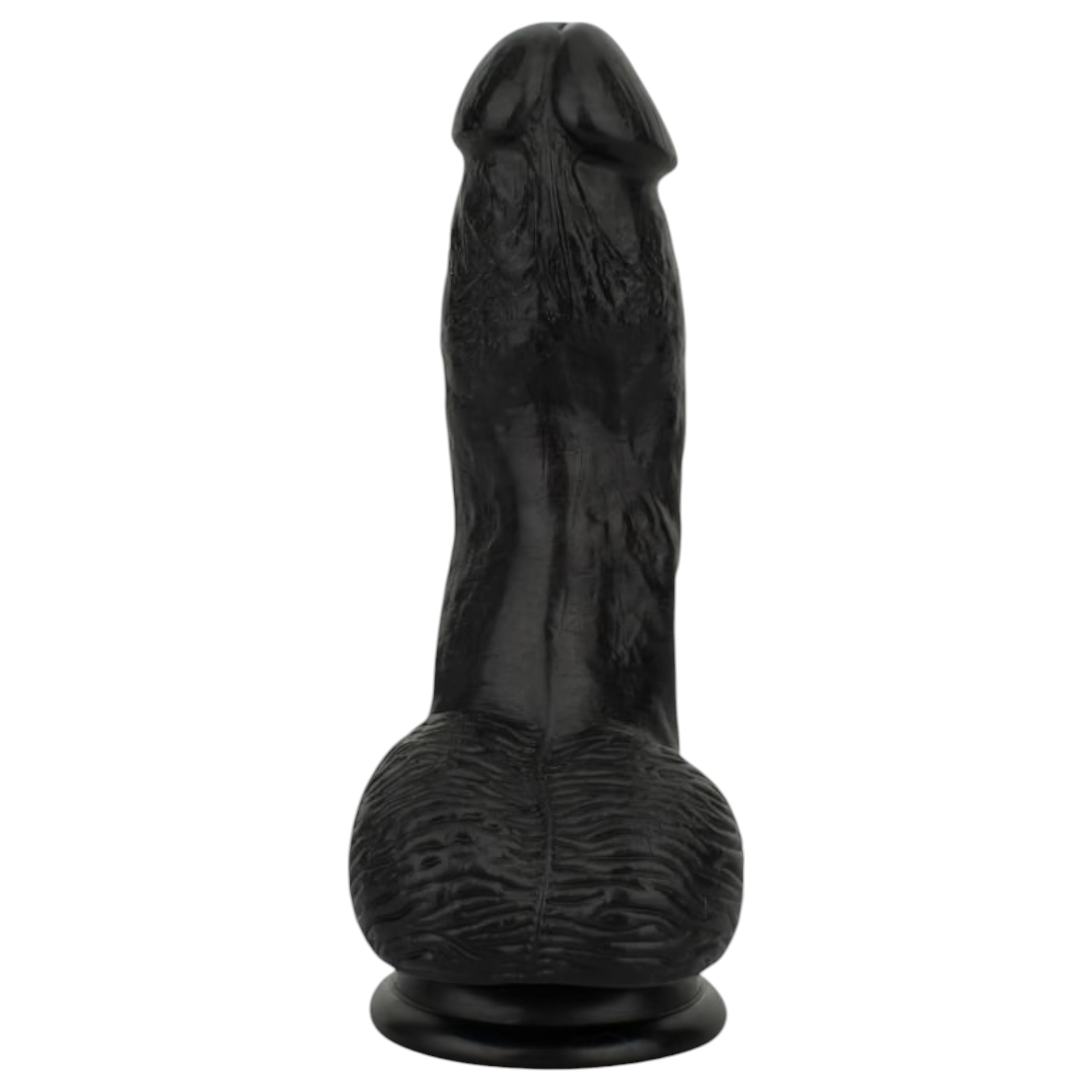 Easytoys – élethű herés dildó – 12 cm (fekete)