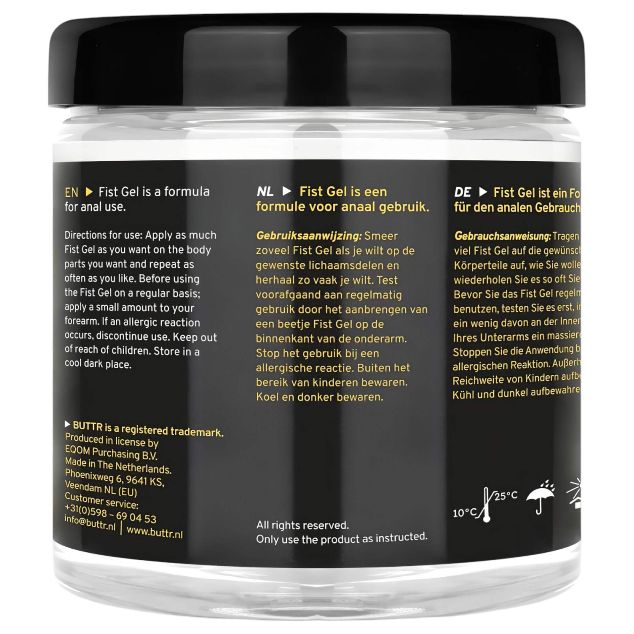 BUTTR – tapadásmentes öklöző (fisting) gél (500ml)