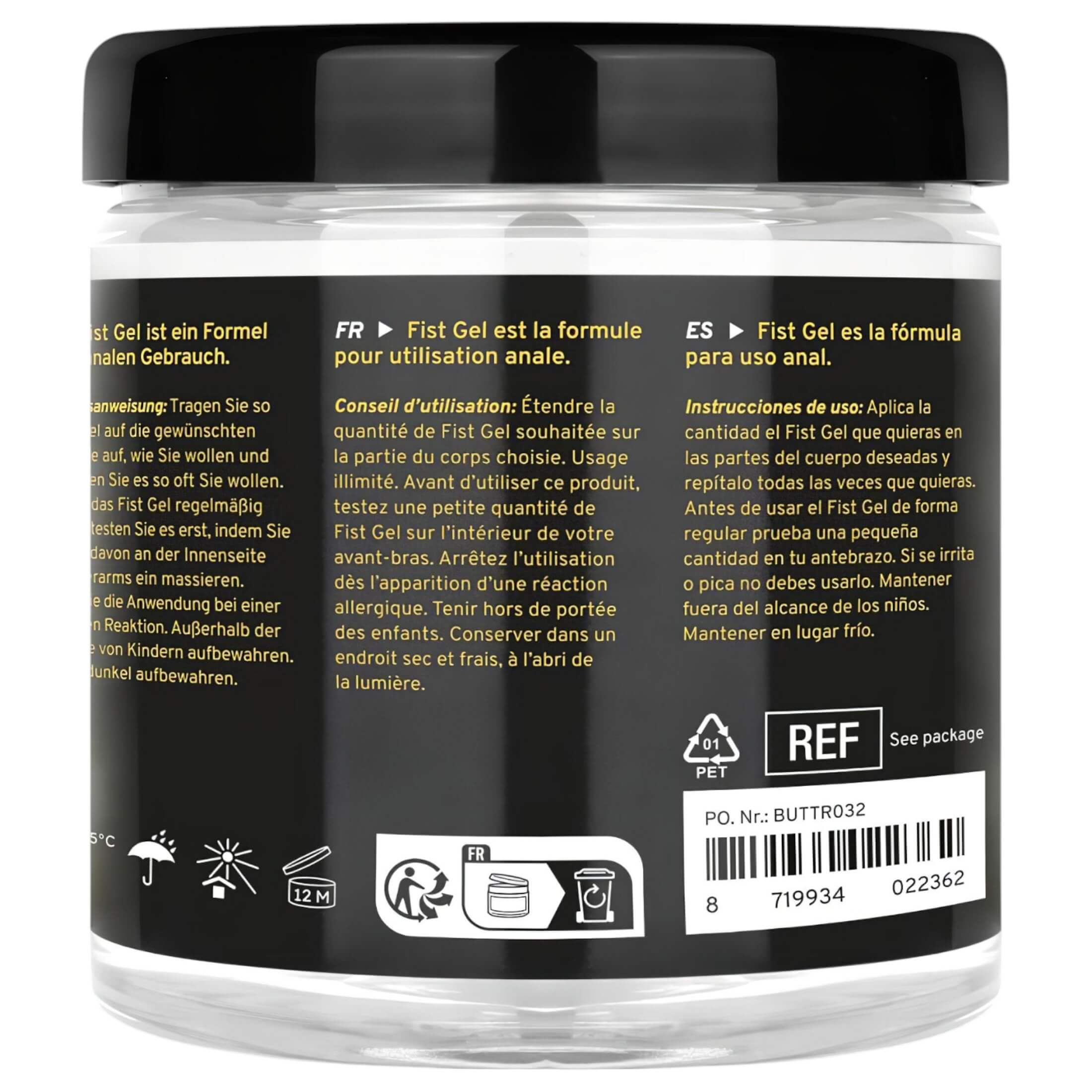 BUTTR – tapadásmentes öklöző (fisting) gél (500ml)