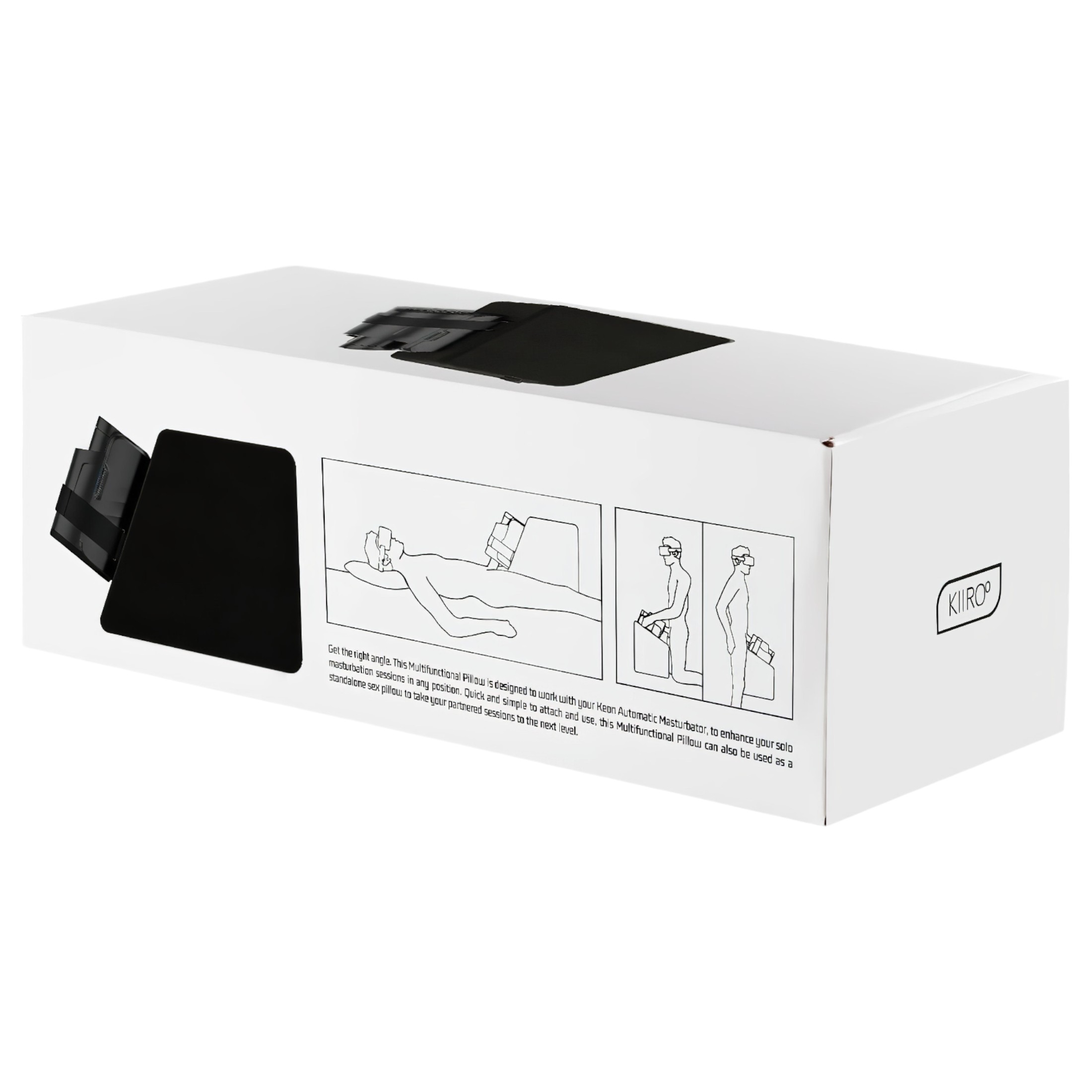 Kiiroo Keon – párna és maszturbátor tartó (fekete)