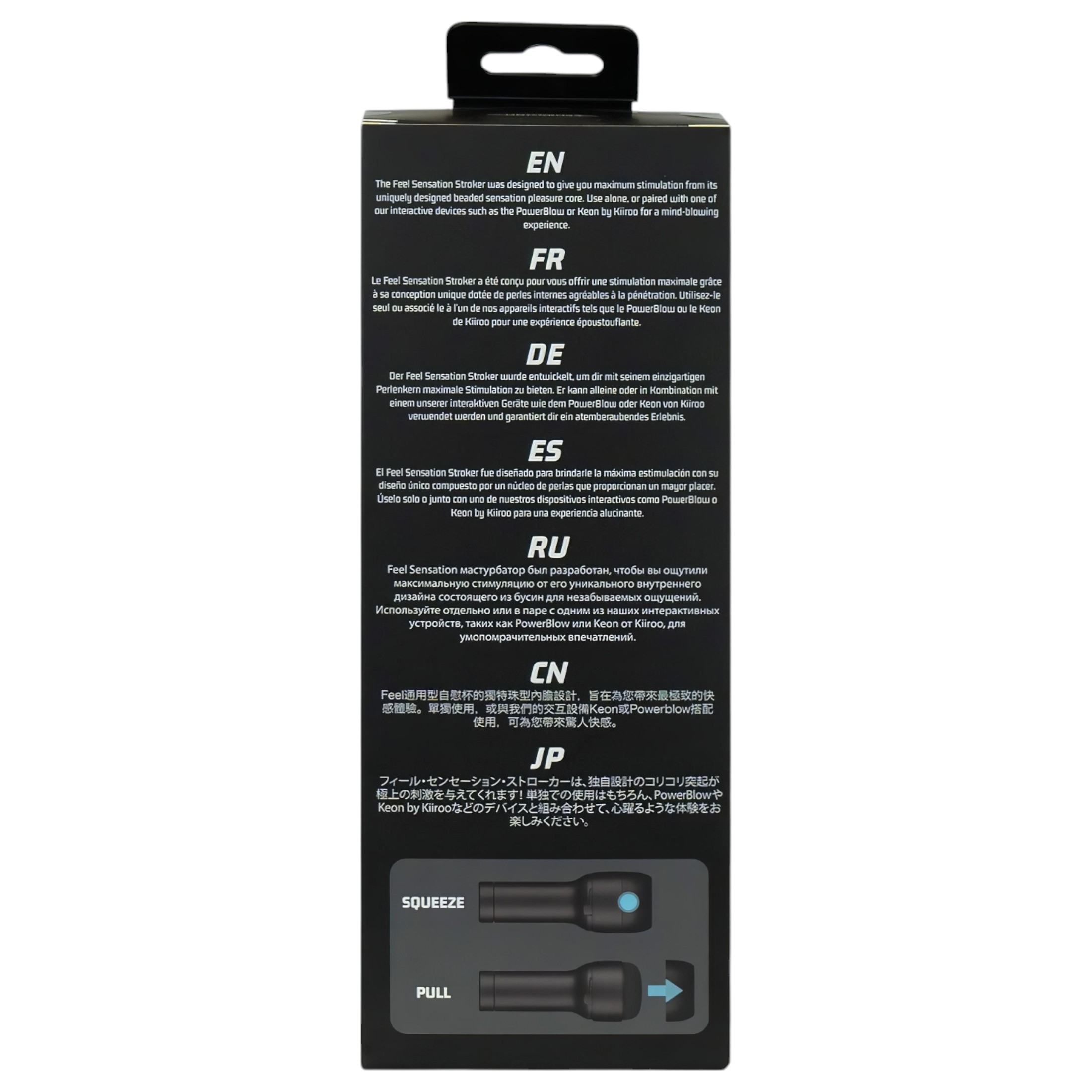 Kiiroo Feel Sensation maszturbátor – PowerBlow kompatibilis (fekete)