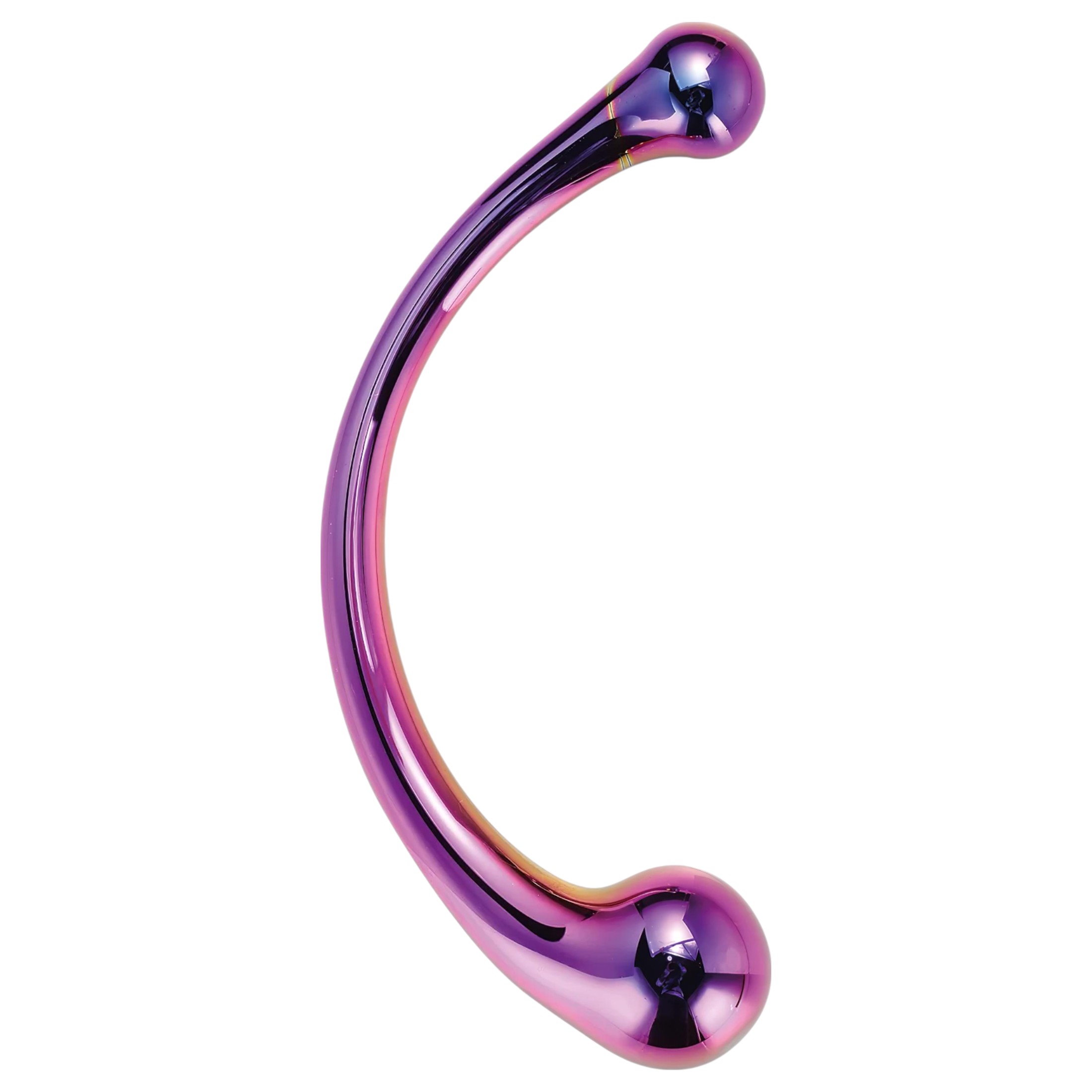 Dreamtoys – üveg masszírozó dildó (lila)
