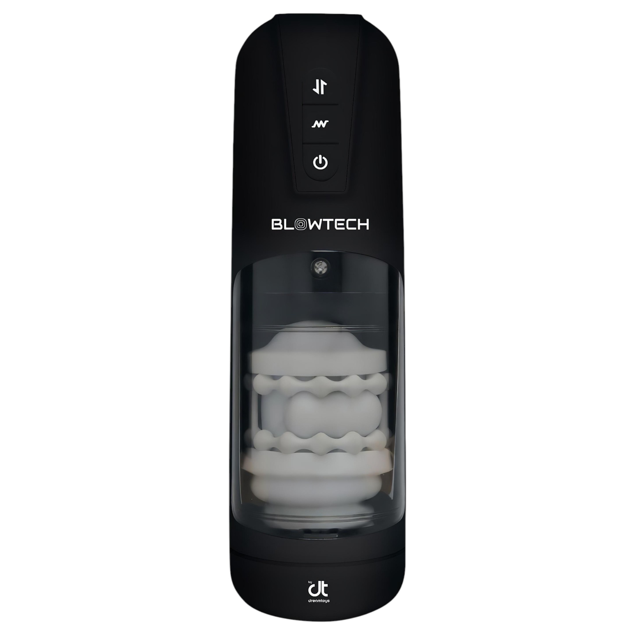 Dreamtoys Blowtech – rezgő, fel-le mozgó maszturbátor (fekete)