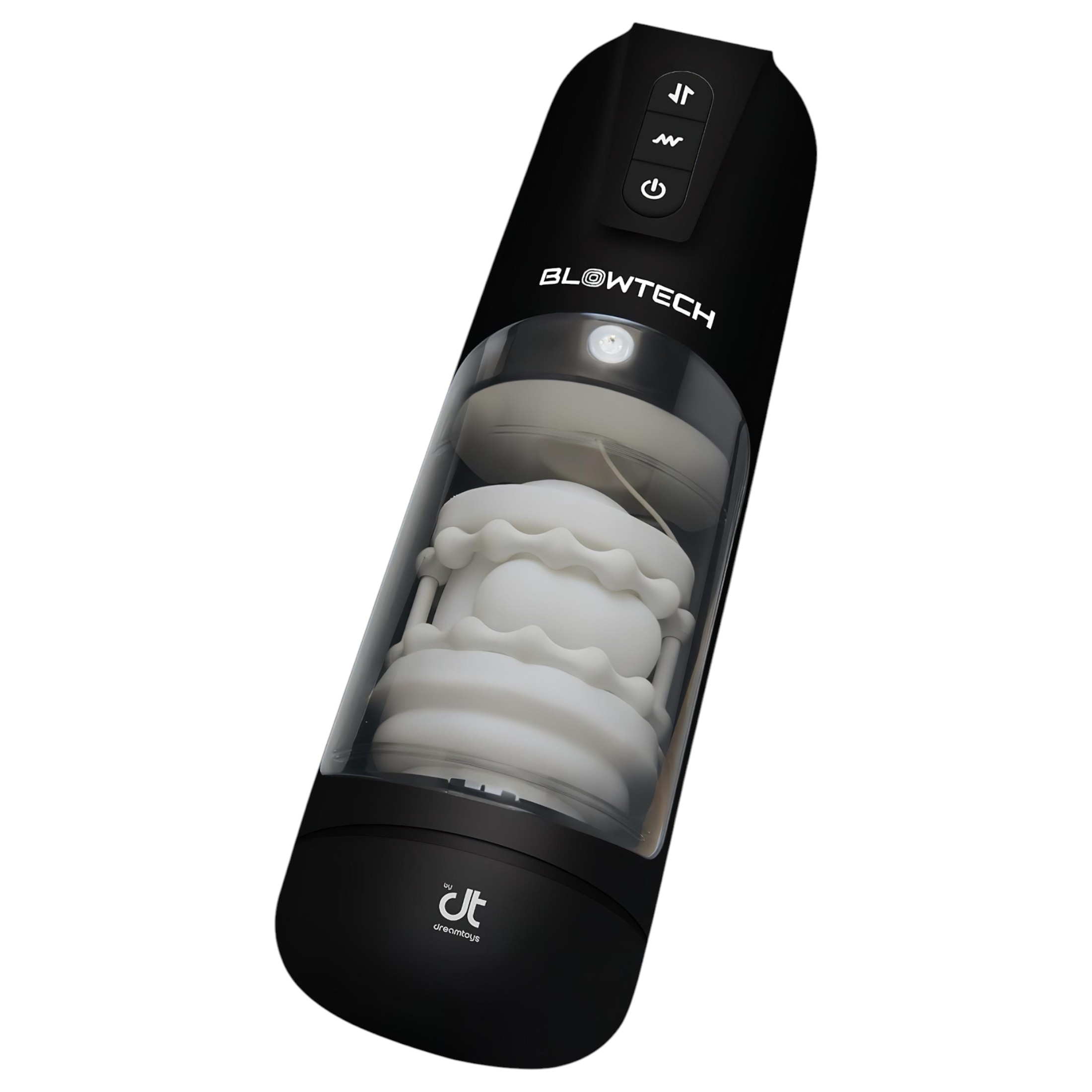 Dreamtoys Blowtech – rezgő, fel-le mozgó maszturbátor (fekete)