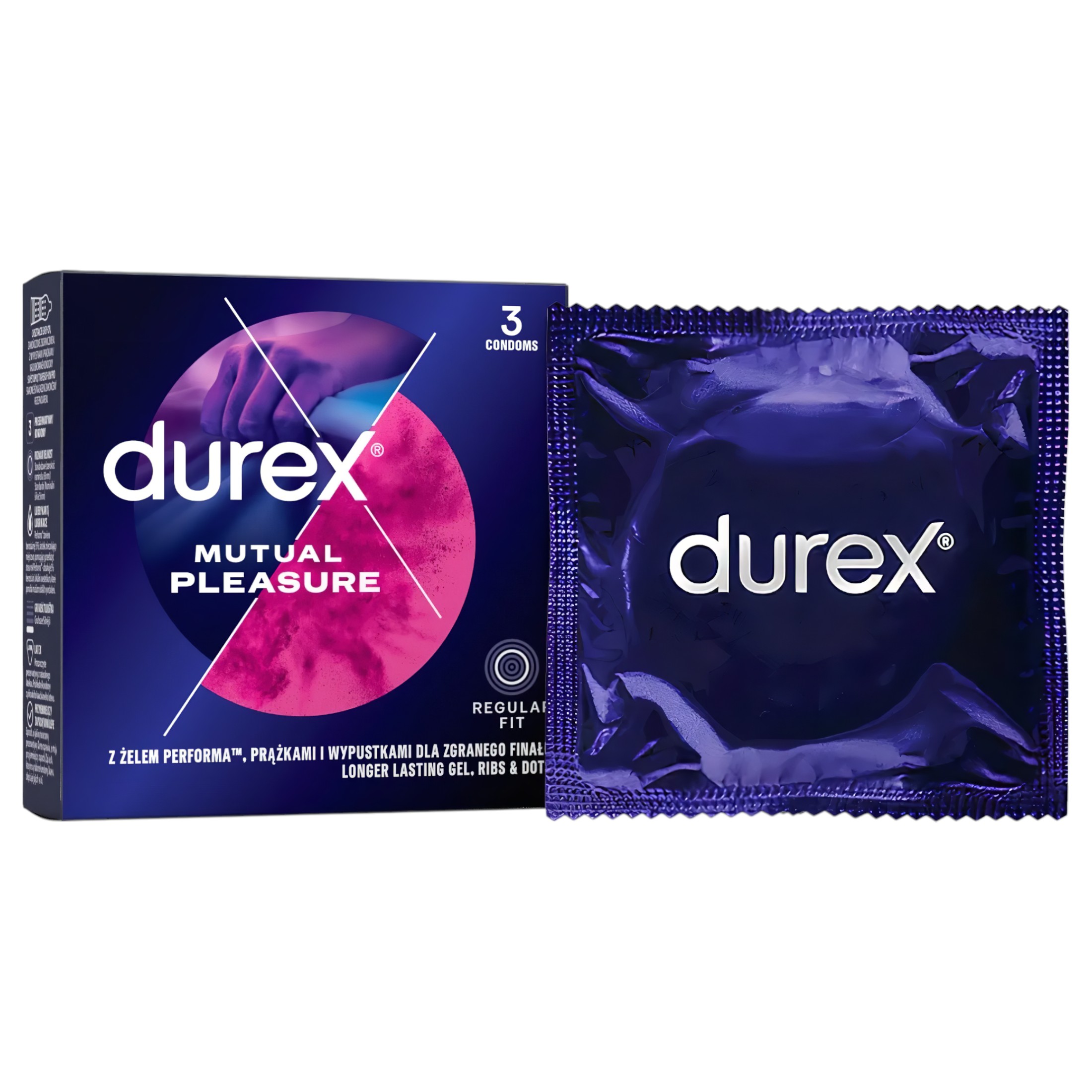 Durex Mutual Pleasure – óvszer (3db)