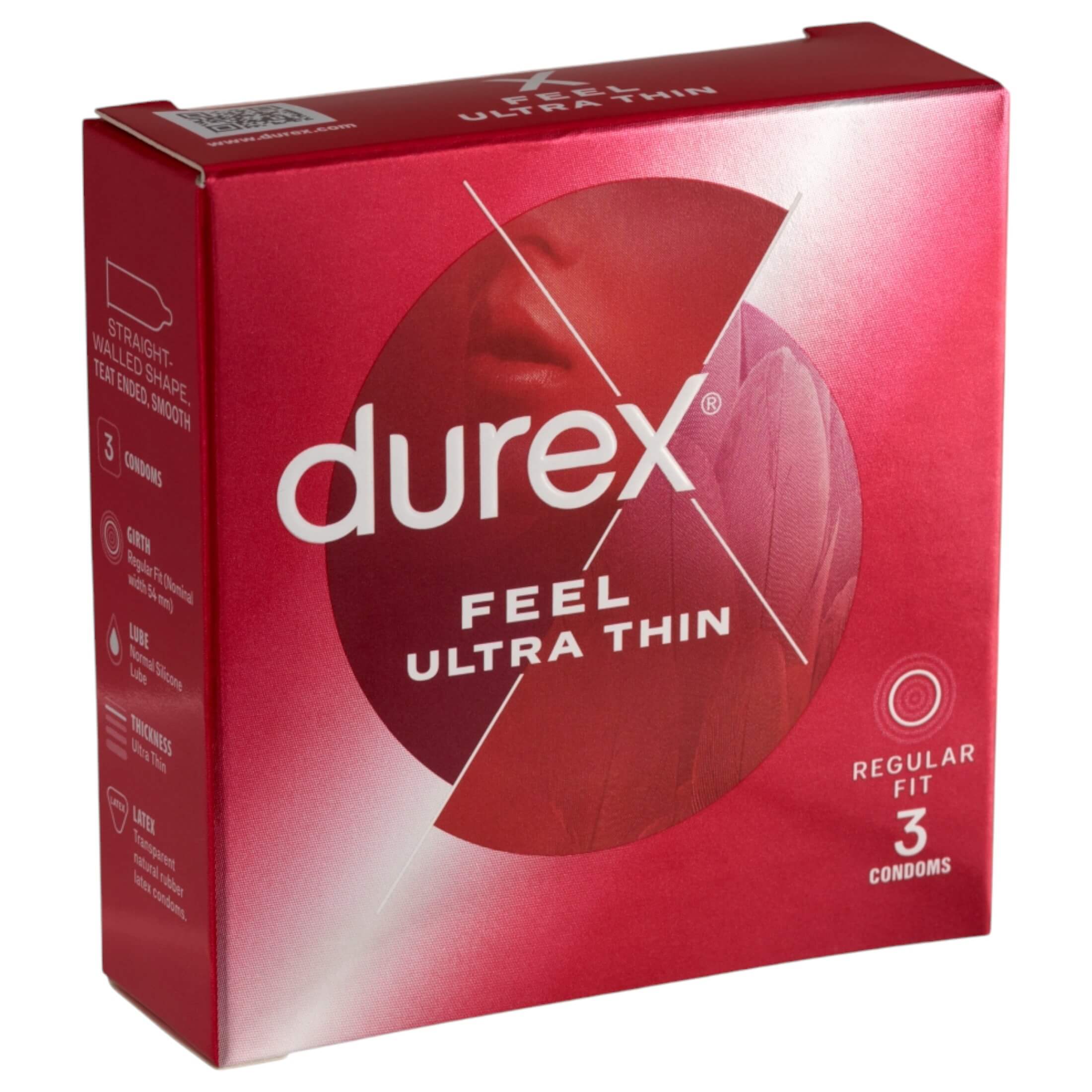 Durex Feel Ultra Thin – ultra élethű óvszer (3db)